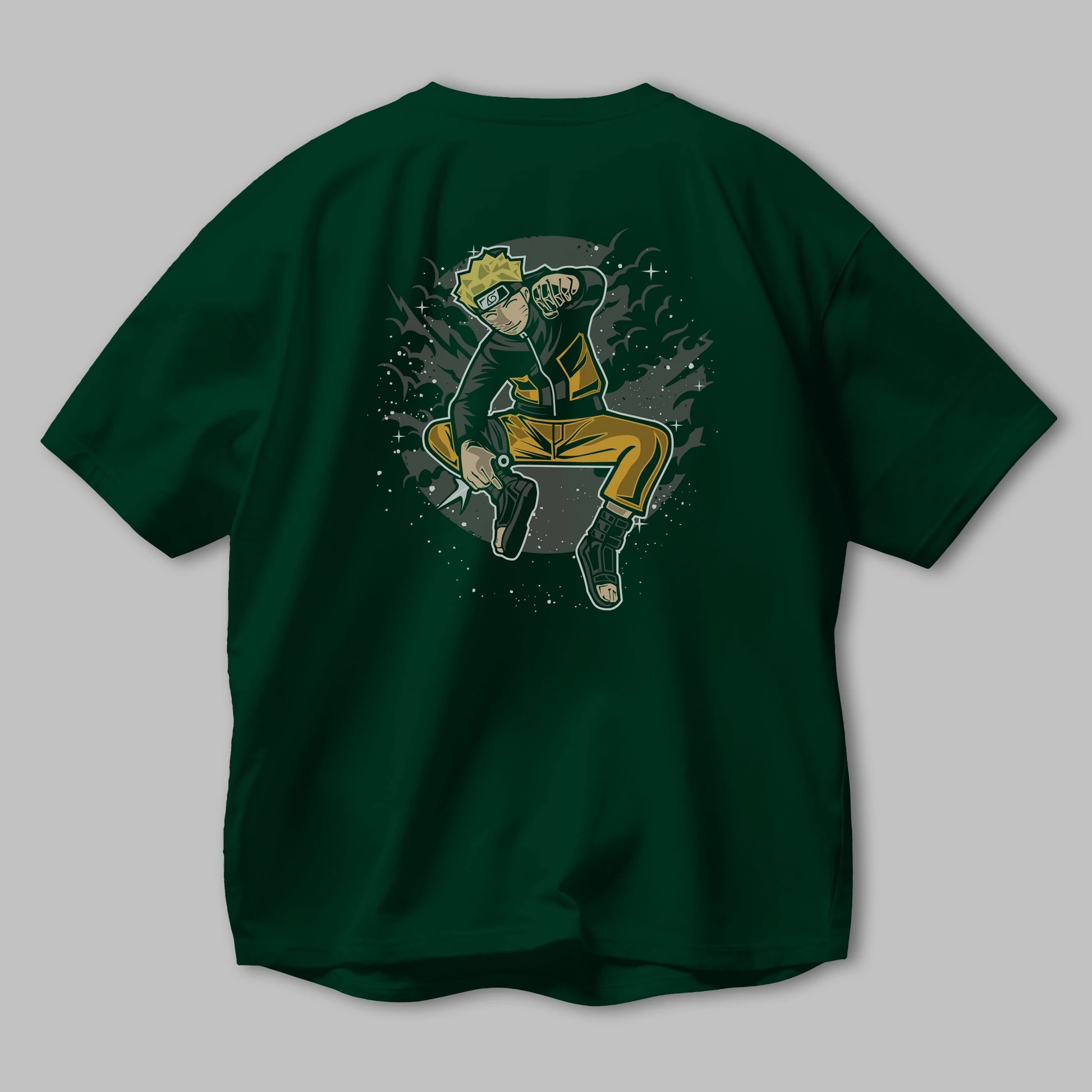 NARUTO Arka Baskılı Oversize t-shirt Erkek Kadın Unisex %100 Pamuk