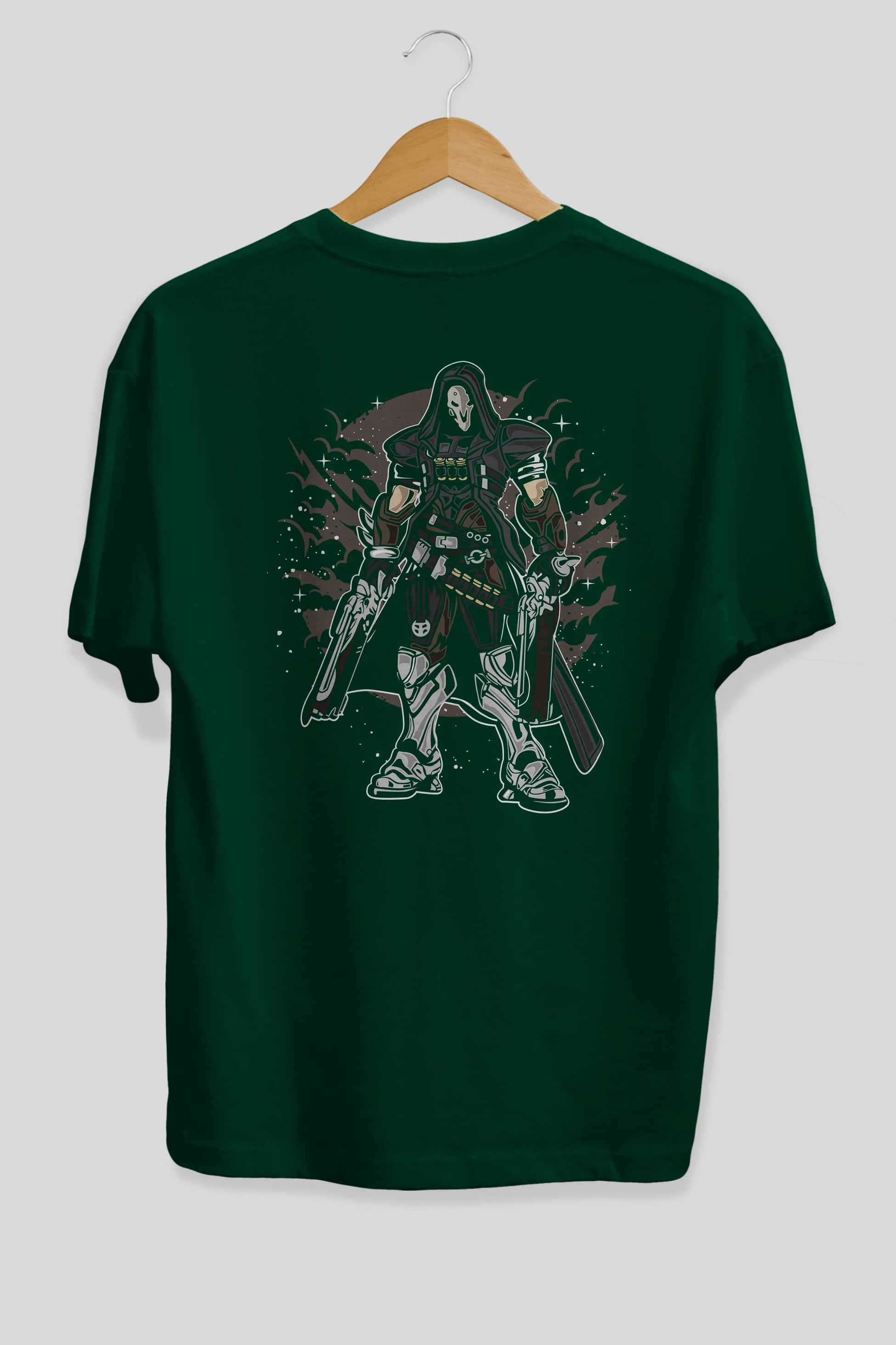 REAPER Arka Baskılı Oversize t-shirt Erkek Kadın Unisex %100 Pamuk