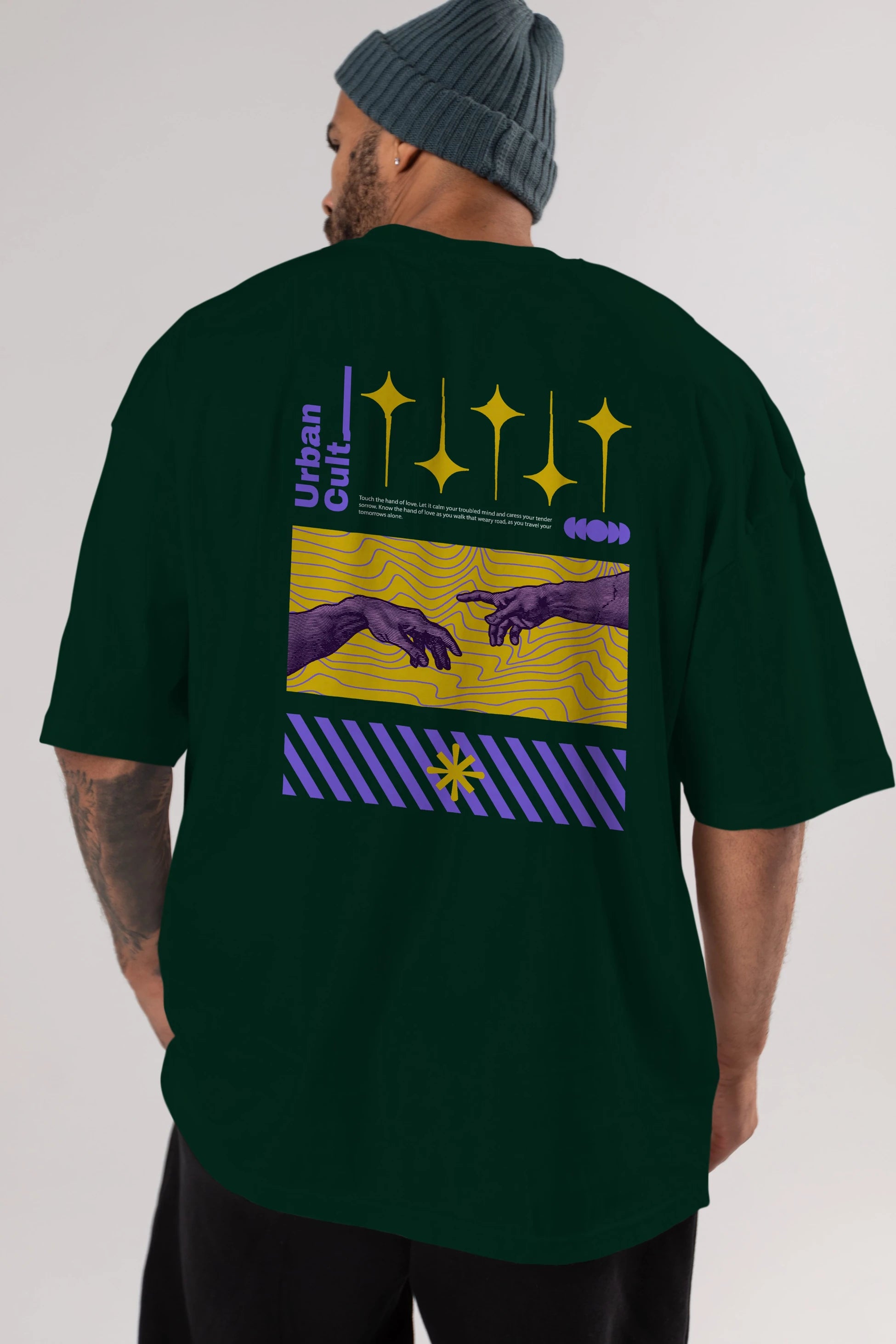 Urban Cult Arka Baskılı Oversize t-shirt Erkek Kadın Unisex