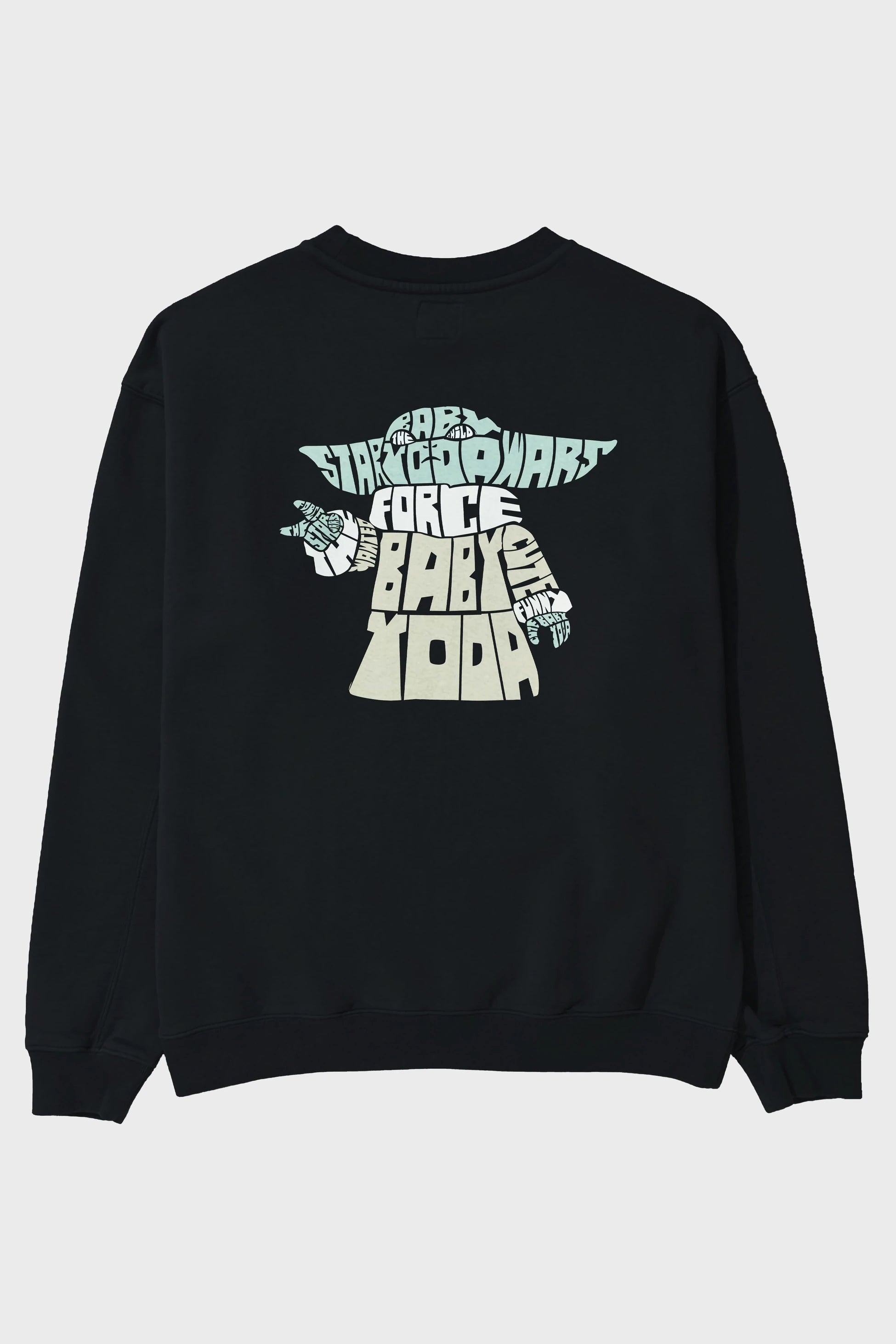 Baby Yoda Arka Baskılı Oversize Sweatshirt Erkek Kadın Unisex