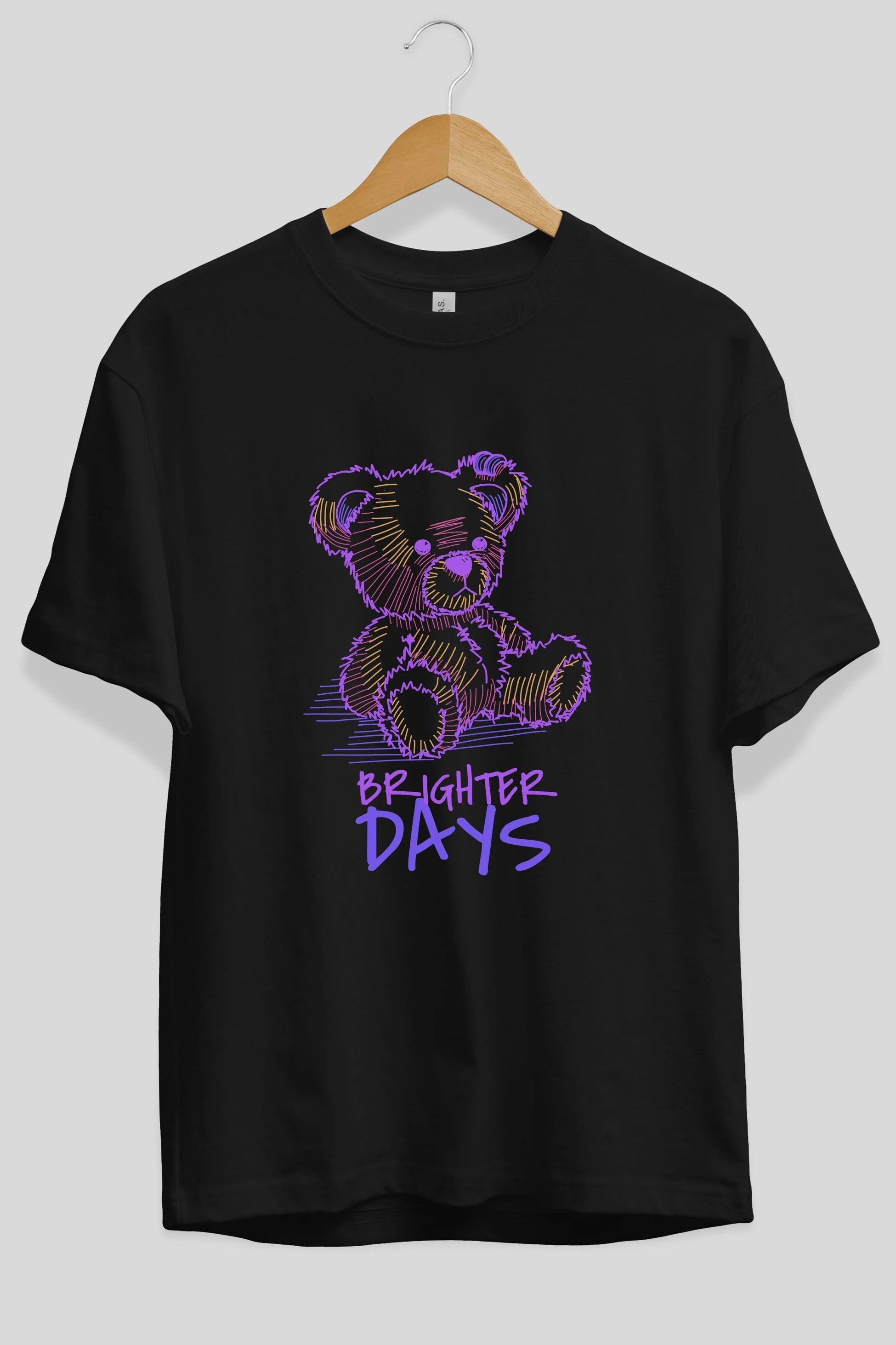 Brighter Days Ön Baskılı Oversize t-shirt Erkek Kadın Unisex