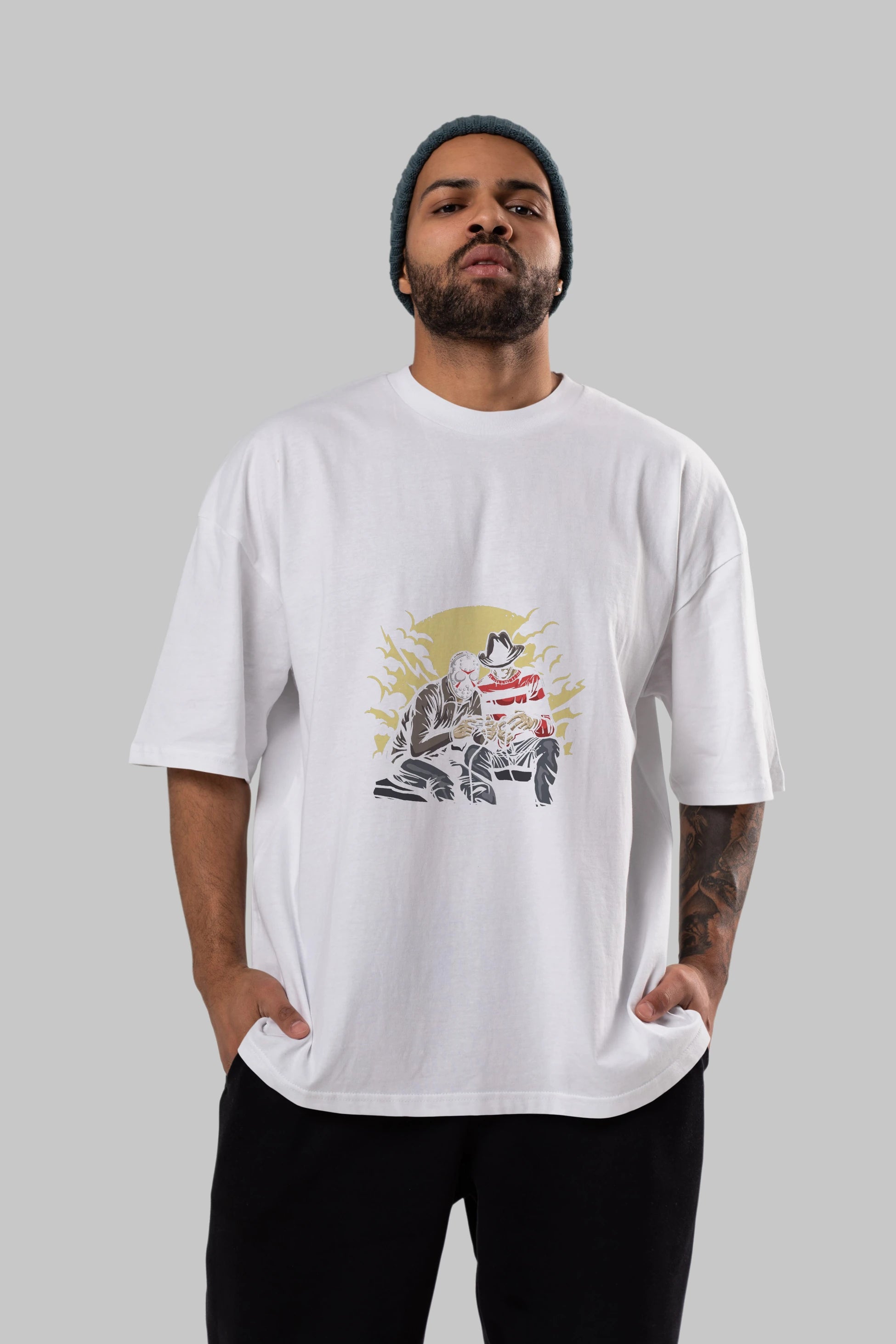 Dark Gamers Ön Baskılı Oversize t-shirt Erkek Kadın Unisex %100 Pamuk tişort