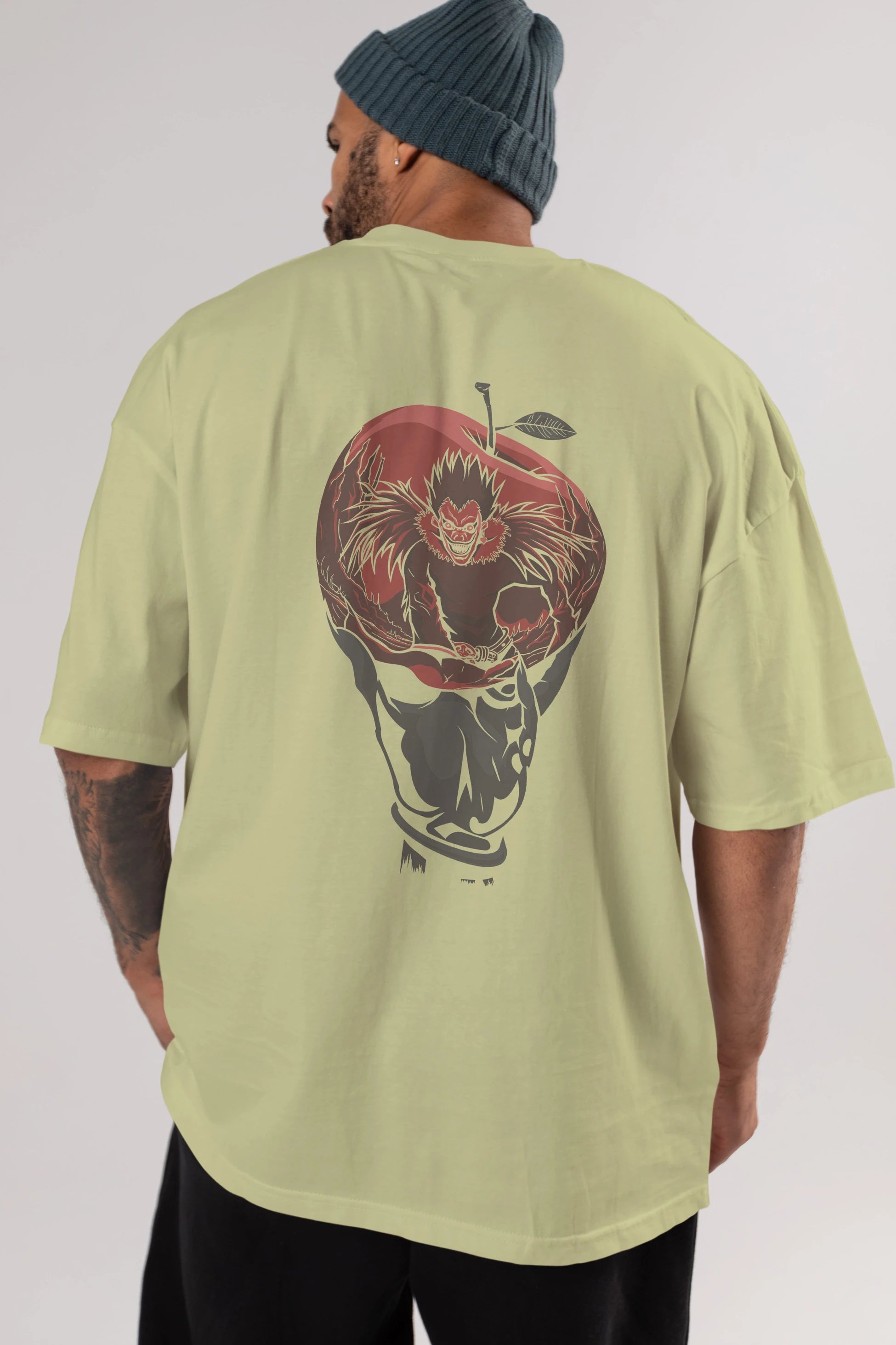 DEATH NOTE -RYUK Anime Arka Baskılı Oversize t-shirt Erkek Kadın Unisex