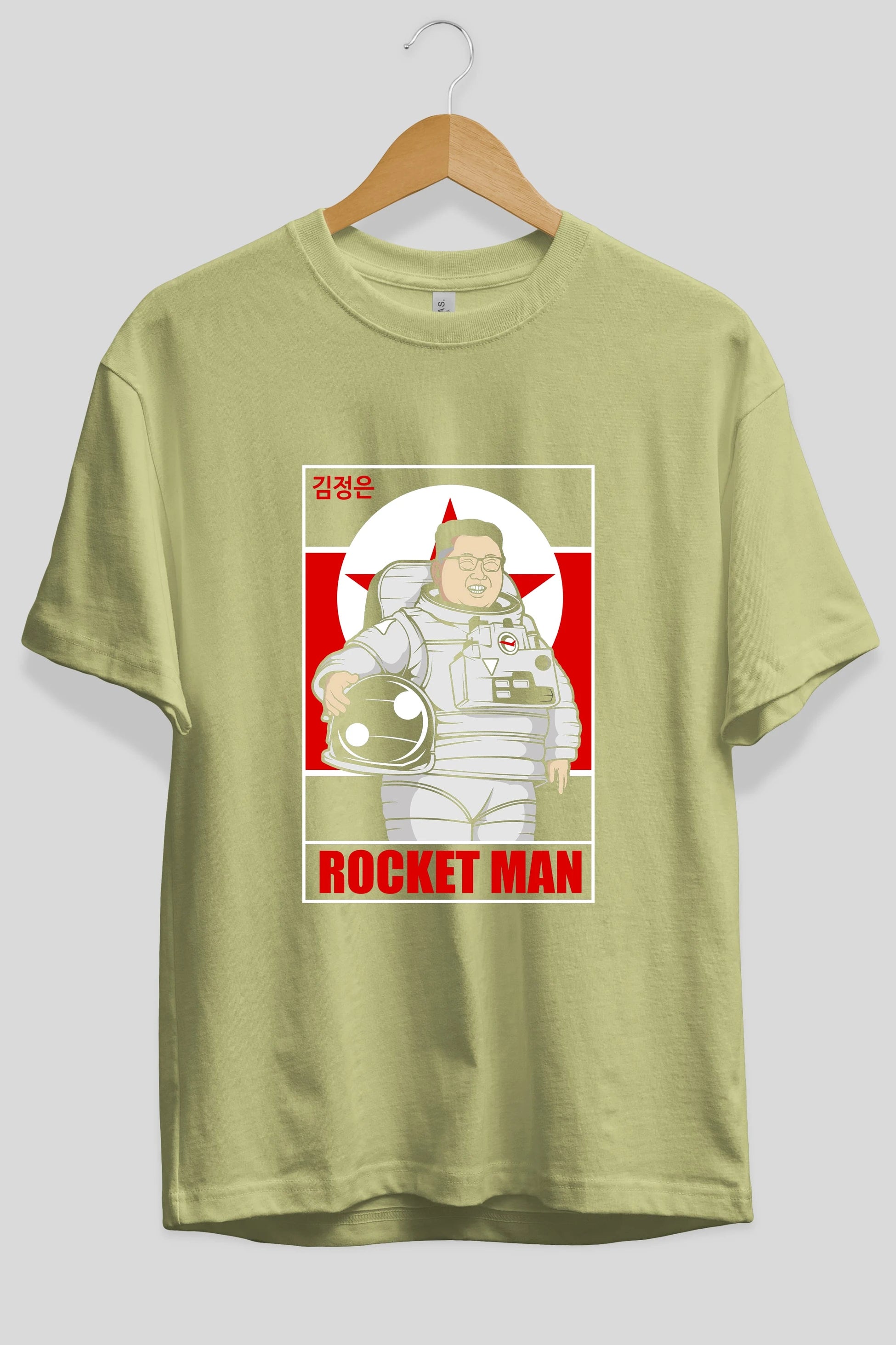 Astronot Kim Ön Baskılı Oversize t-shirt Erkek Kadın Unisex %100 Pamuk tişort