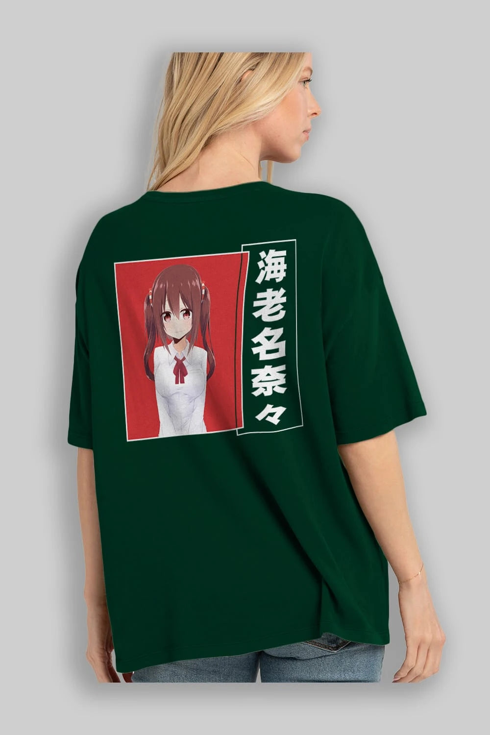 Nana Ebina 1 Anime Arka Baskılı Oversize t-shirt Erkek Kadın Unisex