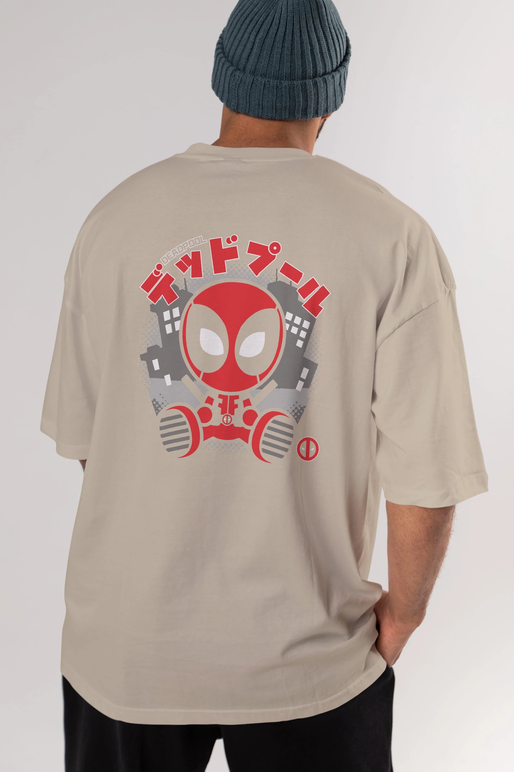 Deadpool (15) Arka Baskılı Oversize t-shirt Erkek Kadın Unisex %100 Pamuk Bisiklet Yaka tişort