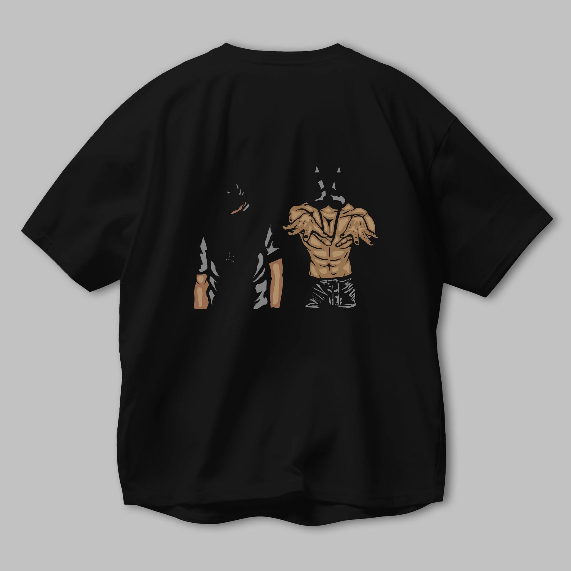 Darkonia Arka Baskılı Oversize t-shirt Erkek Kadın Unisex %100 Pamuk