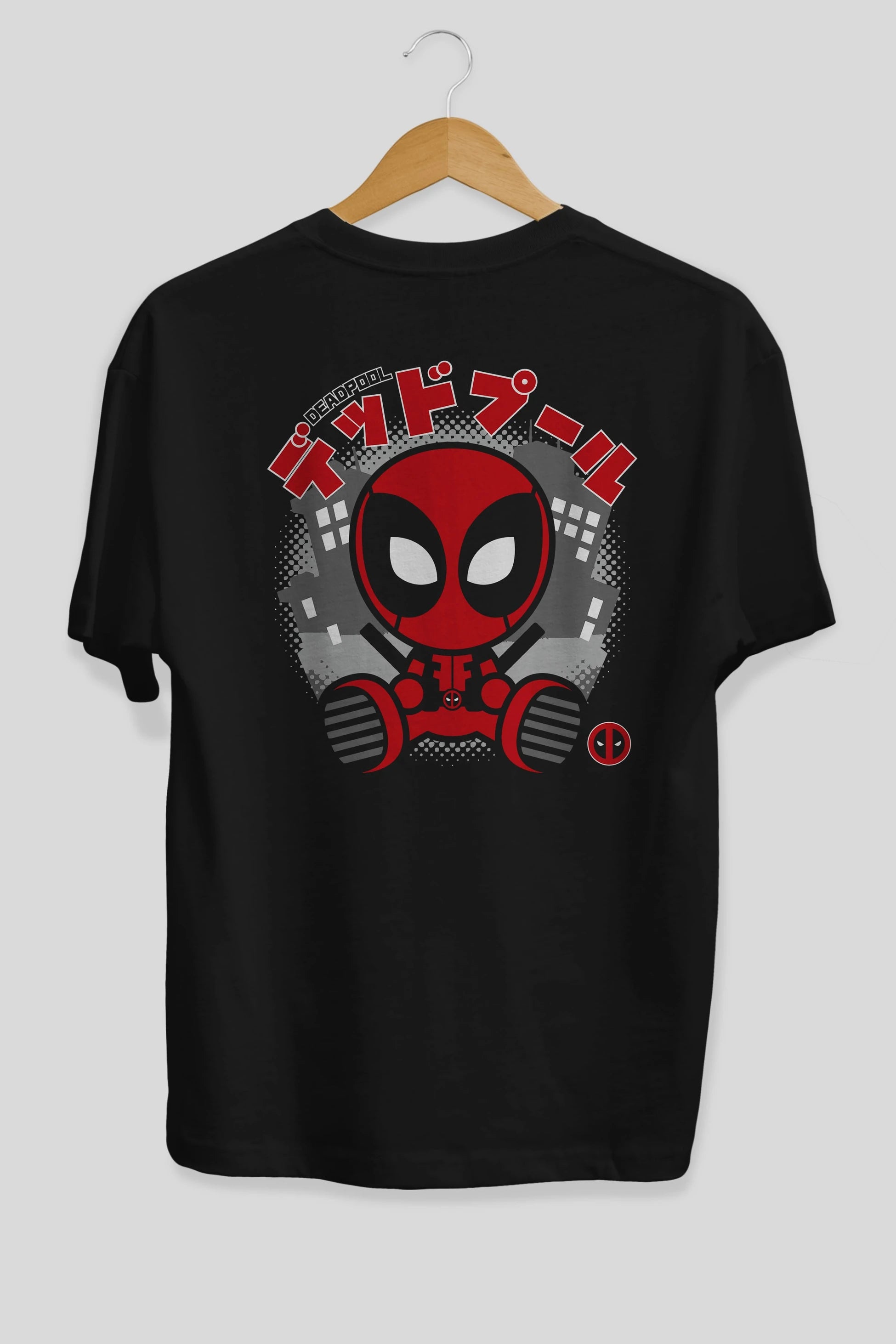 Deadpool (15) Arka Baskılı Oversize t-shirt Erkek Kadın Unisex %100 Pamuk Bisiklet Yaka tişort