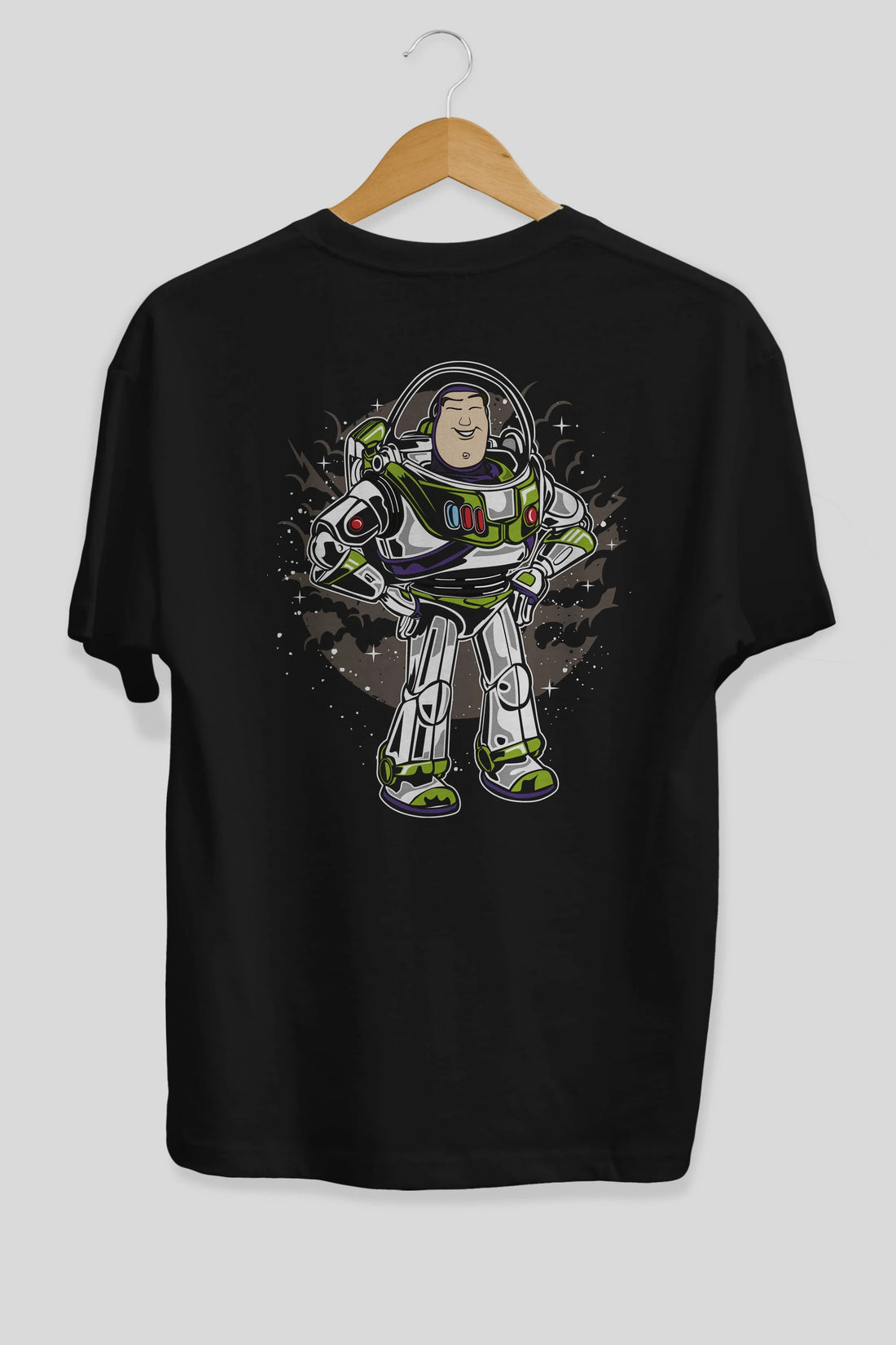 Buzz Arka Baskılı Oversize t-shirt Erkek Kadın Unisex %100 Pamuk