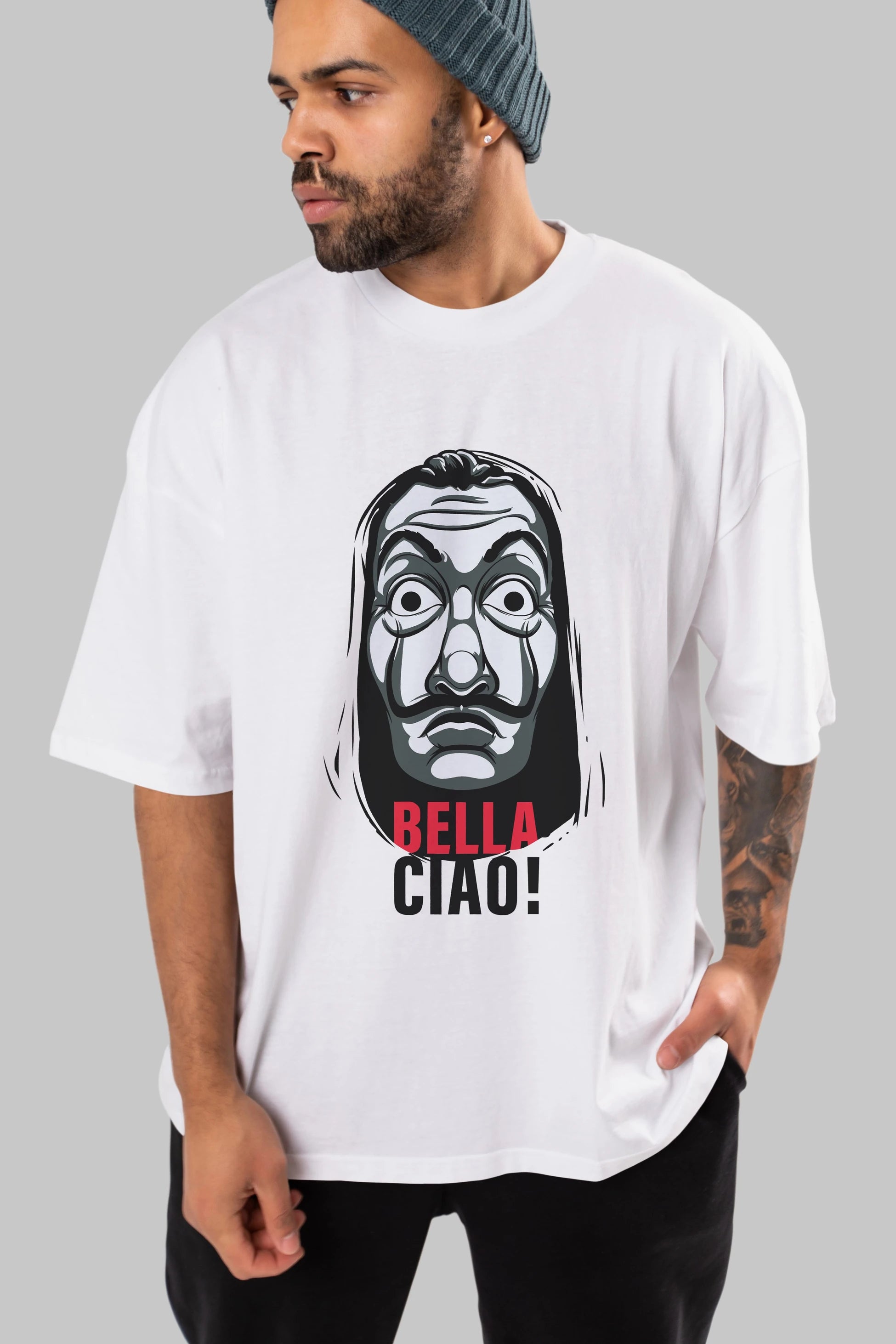 La Casa De Papel (12) Ön Baskılı Oversize t-shirt Erkek Kadın Unisex %100 Pamuk Bisiklet Yaka tişort
