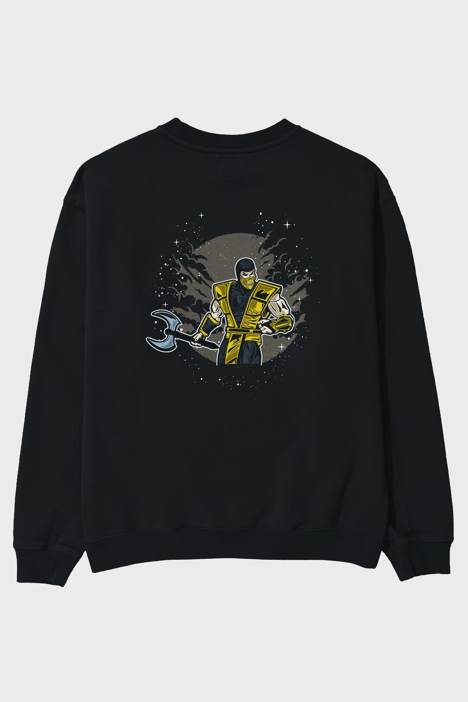 SCORPION Arka Baskılı Oversize Sweatshirt Erkek Kadın Unisex