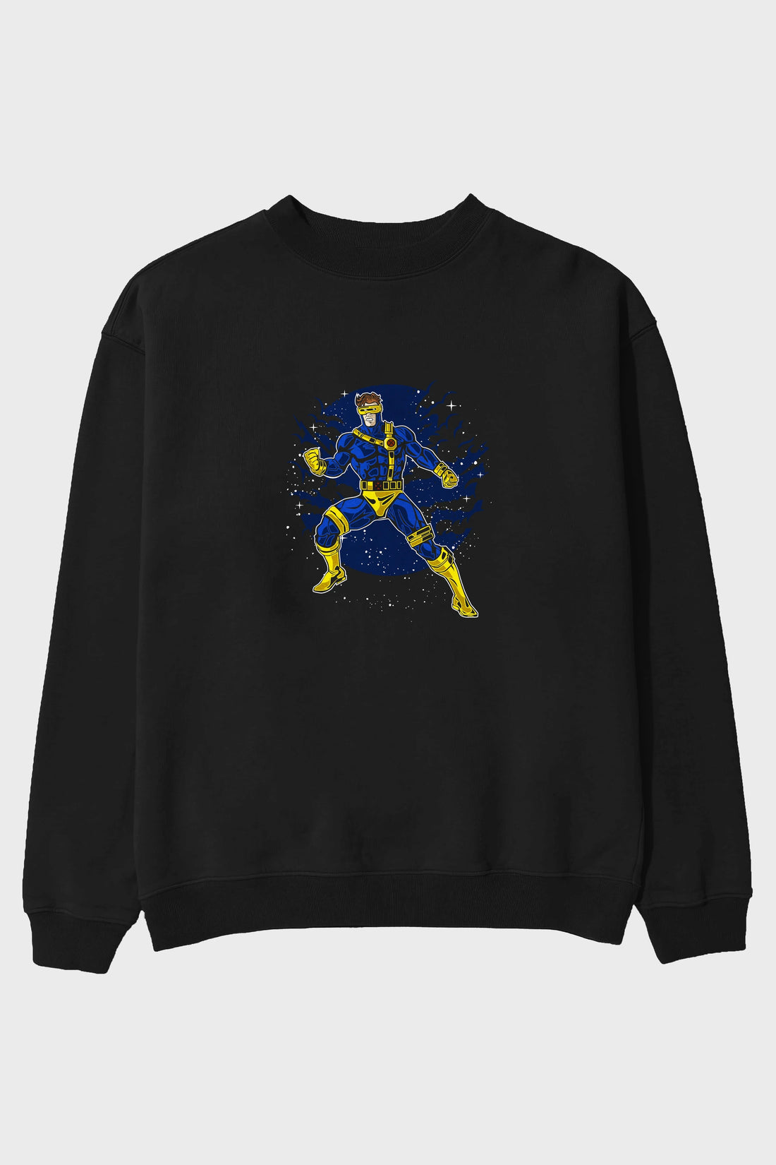 CYCLOPS Ön Baskılı Oversize Sweatshirt Erkek Kadın Unisex