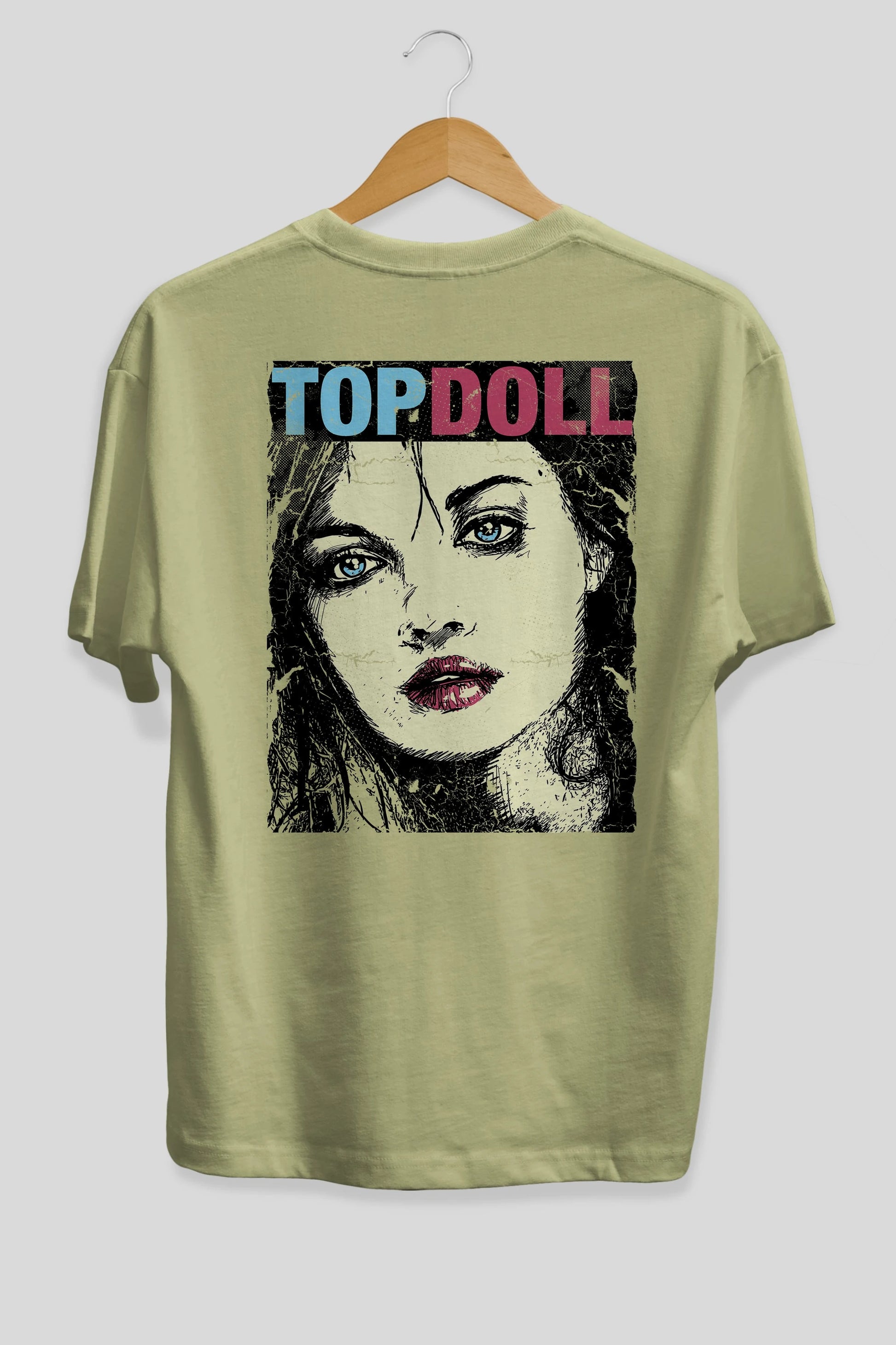 Topdoll Streetwear Arka Baskılı Oversize t-shirt Erkek Kadın Unisex