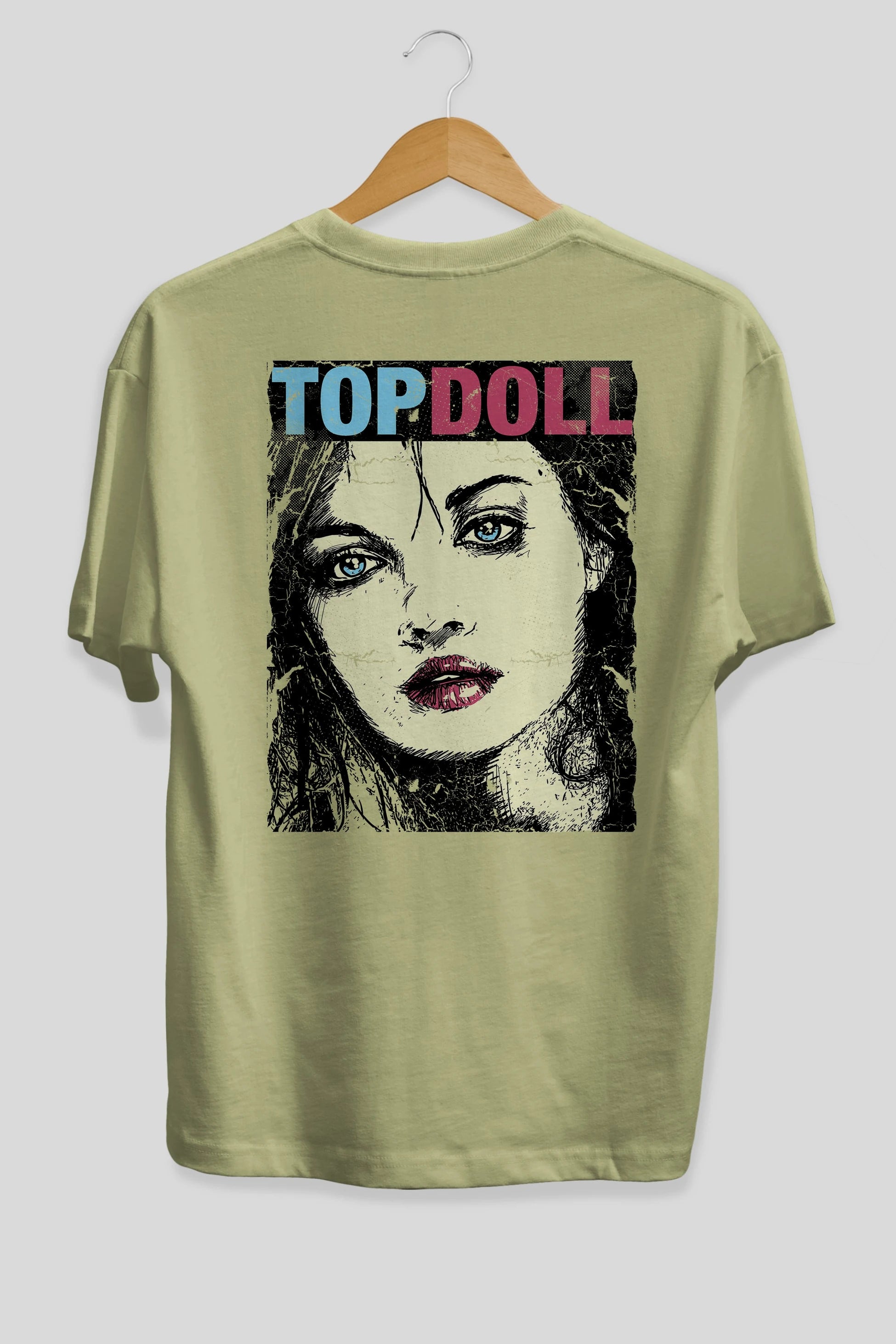 Topdoll Streetwear Arka Baskılı Oversize t-shirt Erkek Kadın Unisex