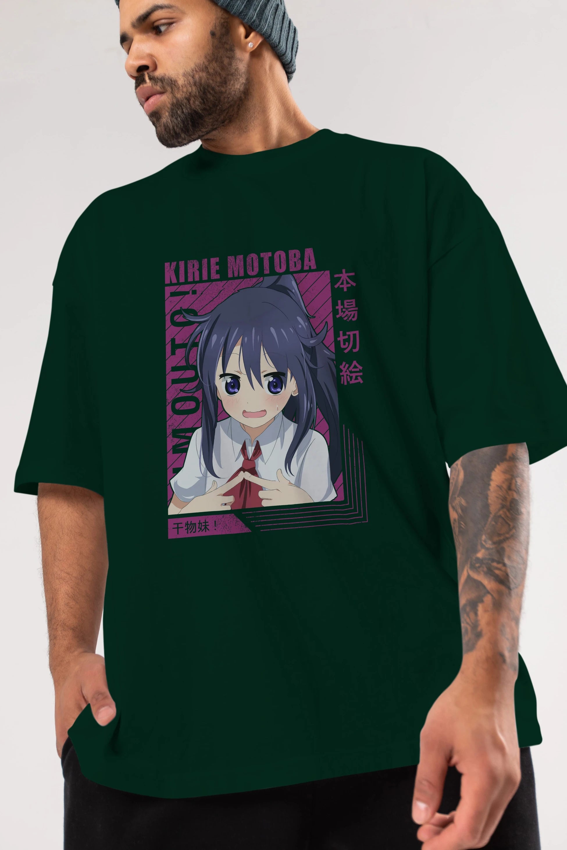 Kirie Motoba 4 Anime Ön Baskılı Oversize t-shirt %100 pamuk Erkek Kadın Unisex