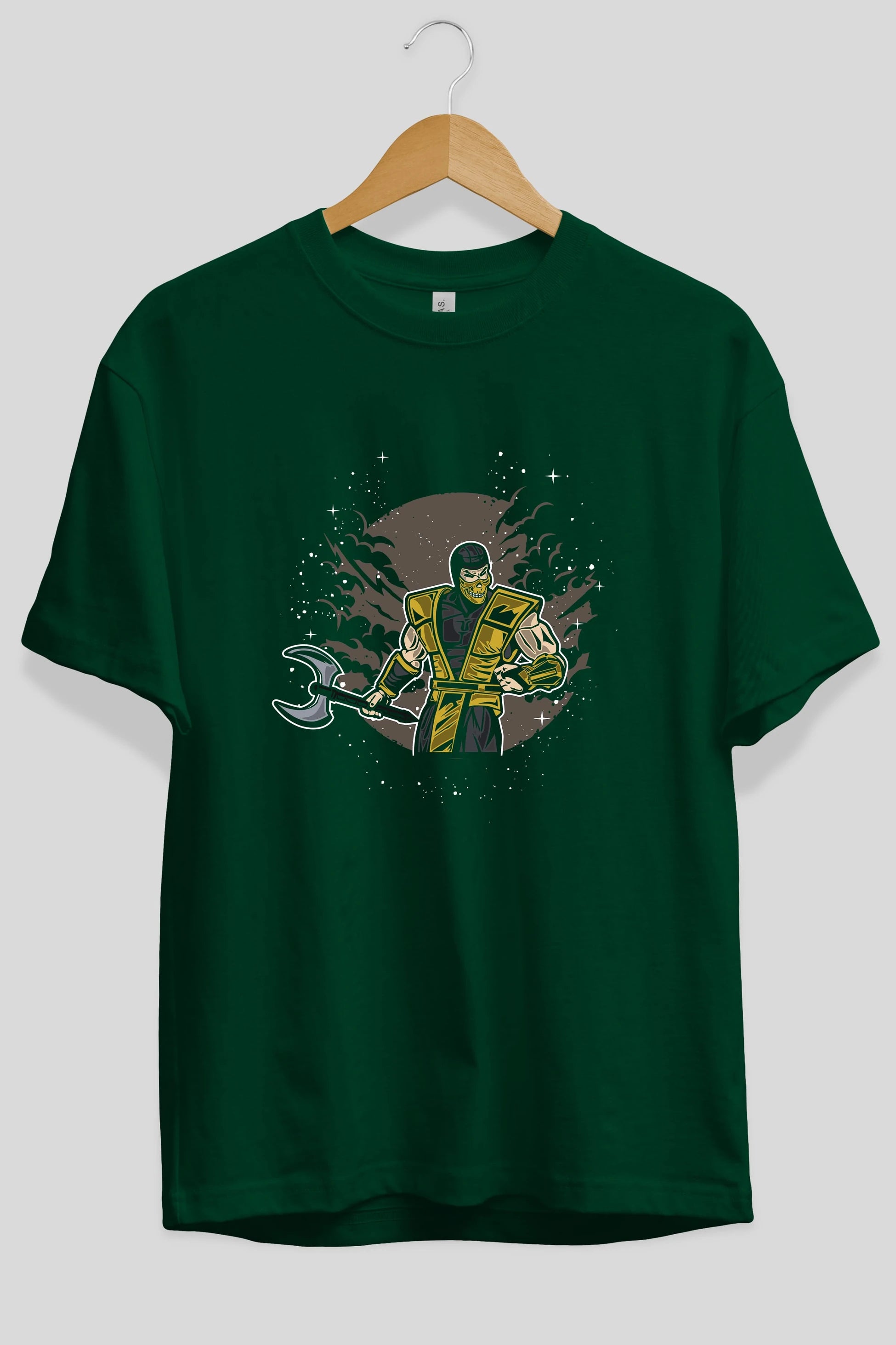 SCORPION Ön Baskılı Oversize t-shirt Erkek Kadın Unisex %100 Pamuk tişort
