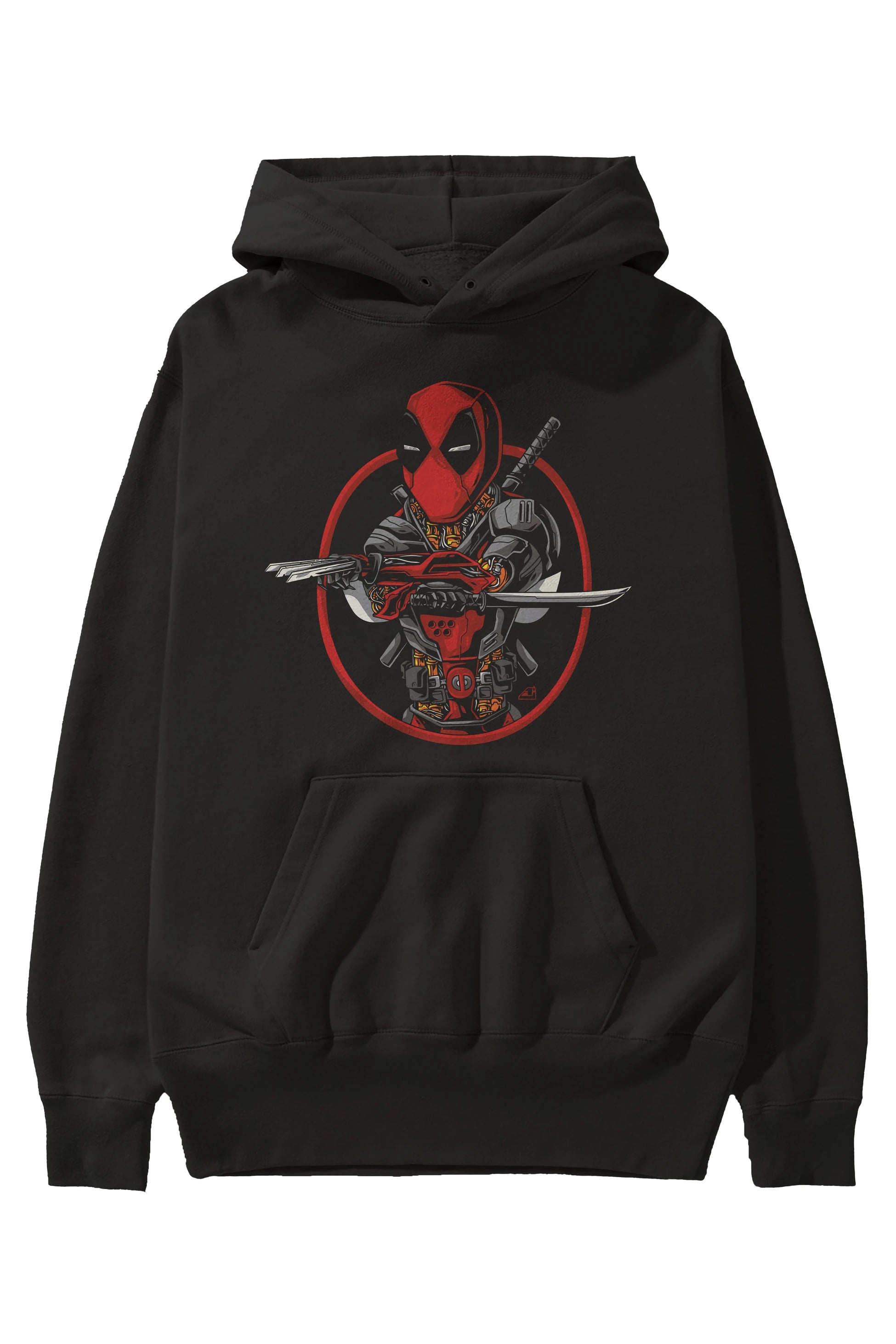 Deadpool (5) Ön Baskılı Hoodie Oversize Kapüşonlu Sweatshirt Erkek Kadın Unisex