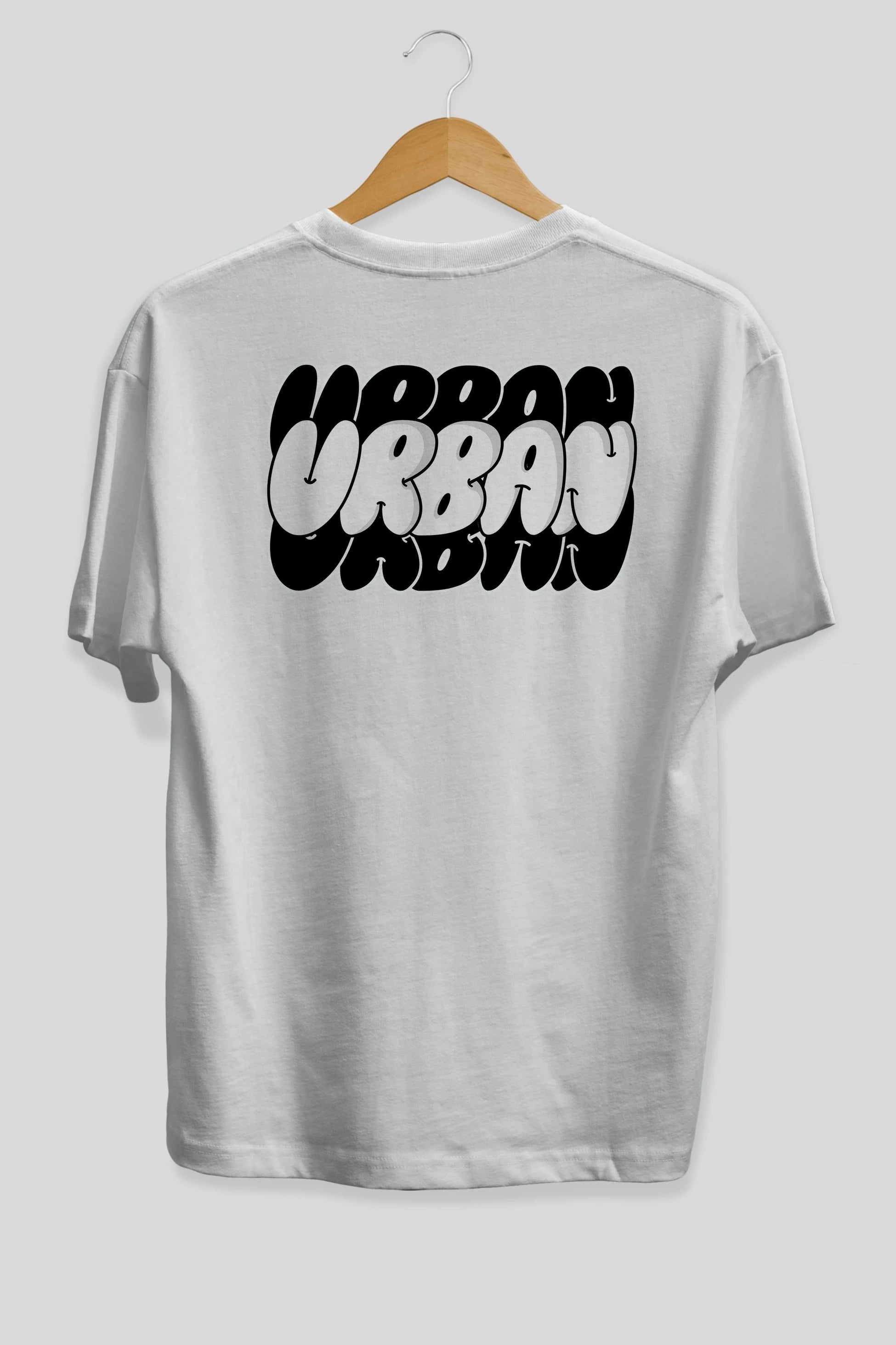 Urban Yazılı Arka Baskılı Oversize t-shirt Erkek Kadın Unisex