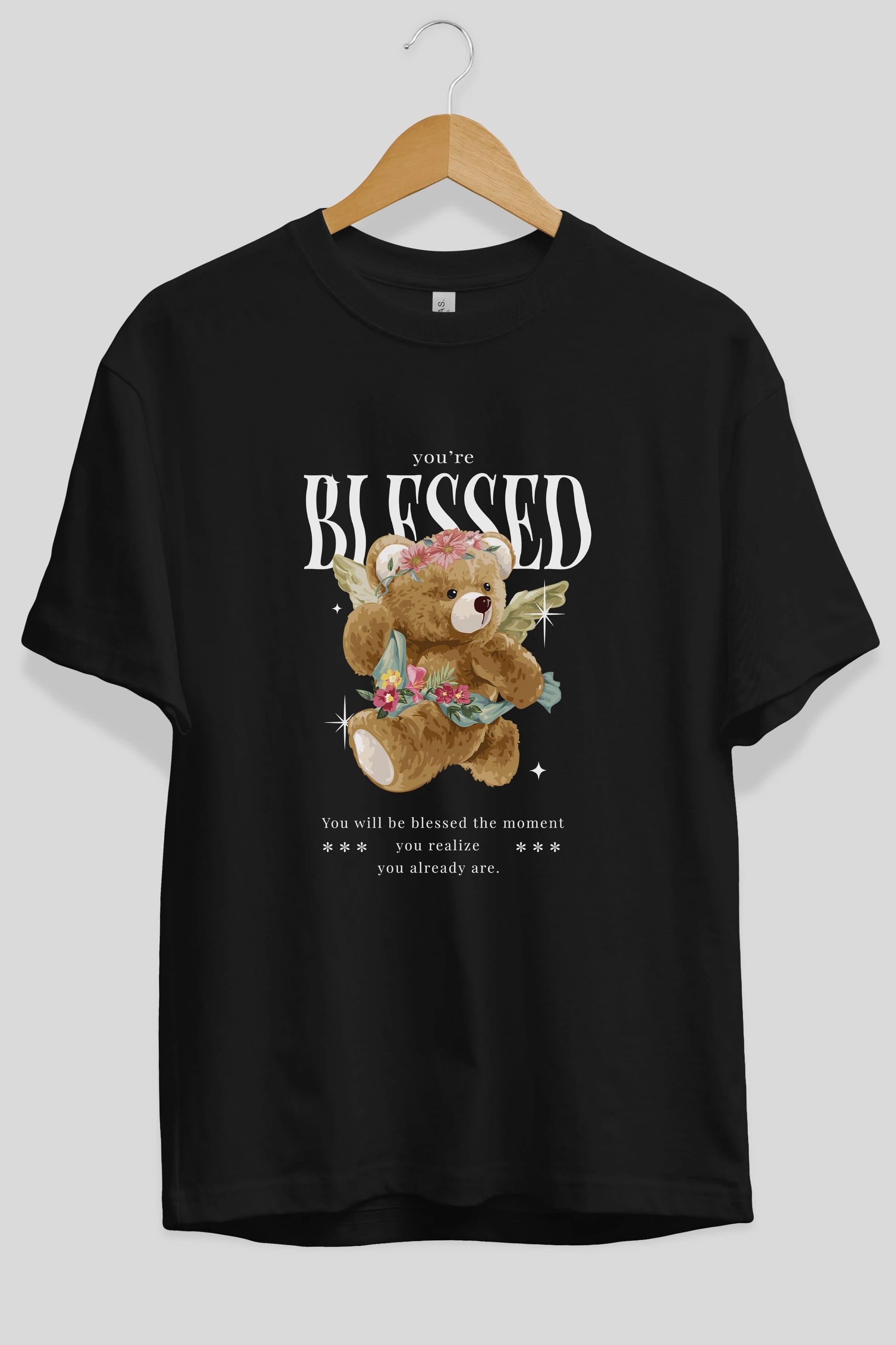 You are Blessed Bear Ön Baskılı Oversize t-shirt Erkek Kadın Unisex