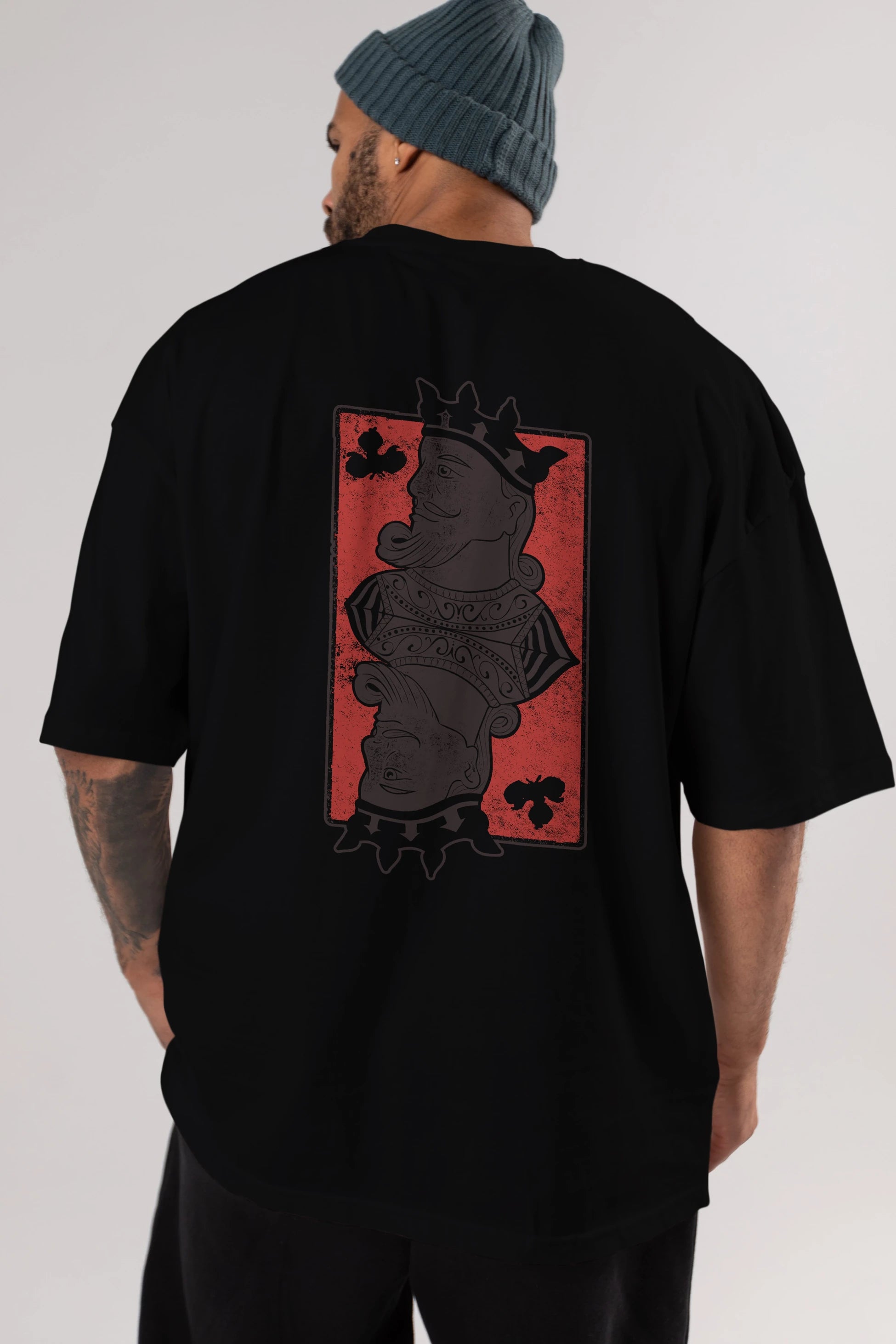 King Streetwear Arka Baskılı Oversize t-shirt Erkek Kadın Unisex