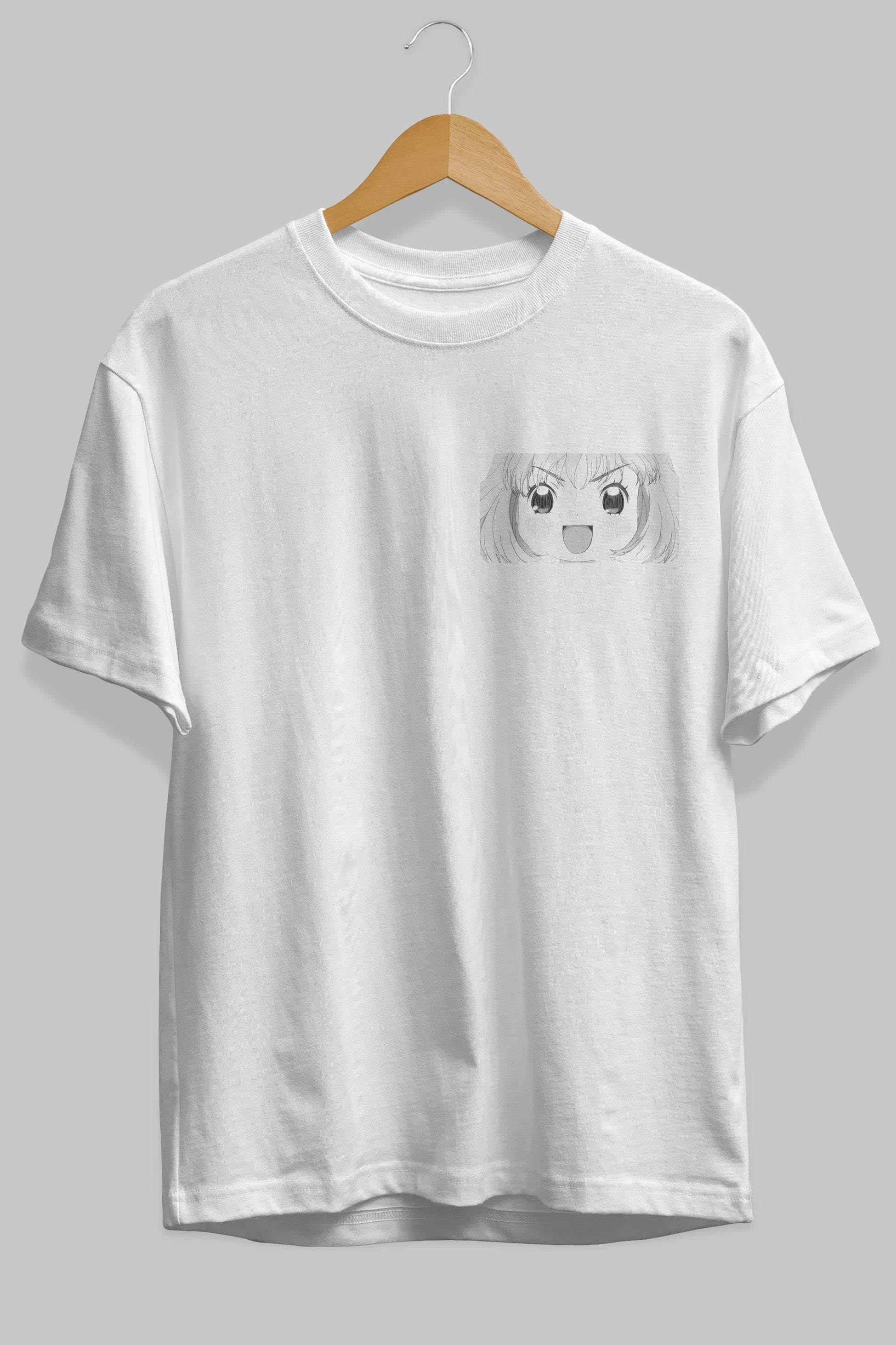 Momo Kawamoto 1 Ön Sol Baskılı Oversize t-shirt Erkek Kadın Unisex %100 Pamuk Bisiklet Yaka tişort