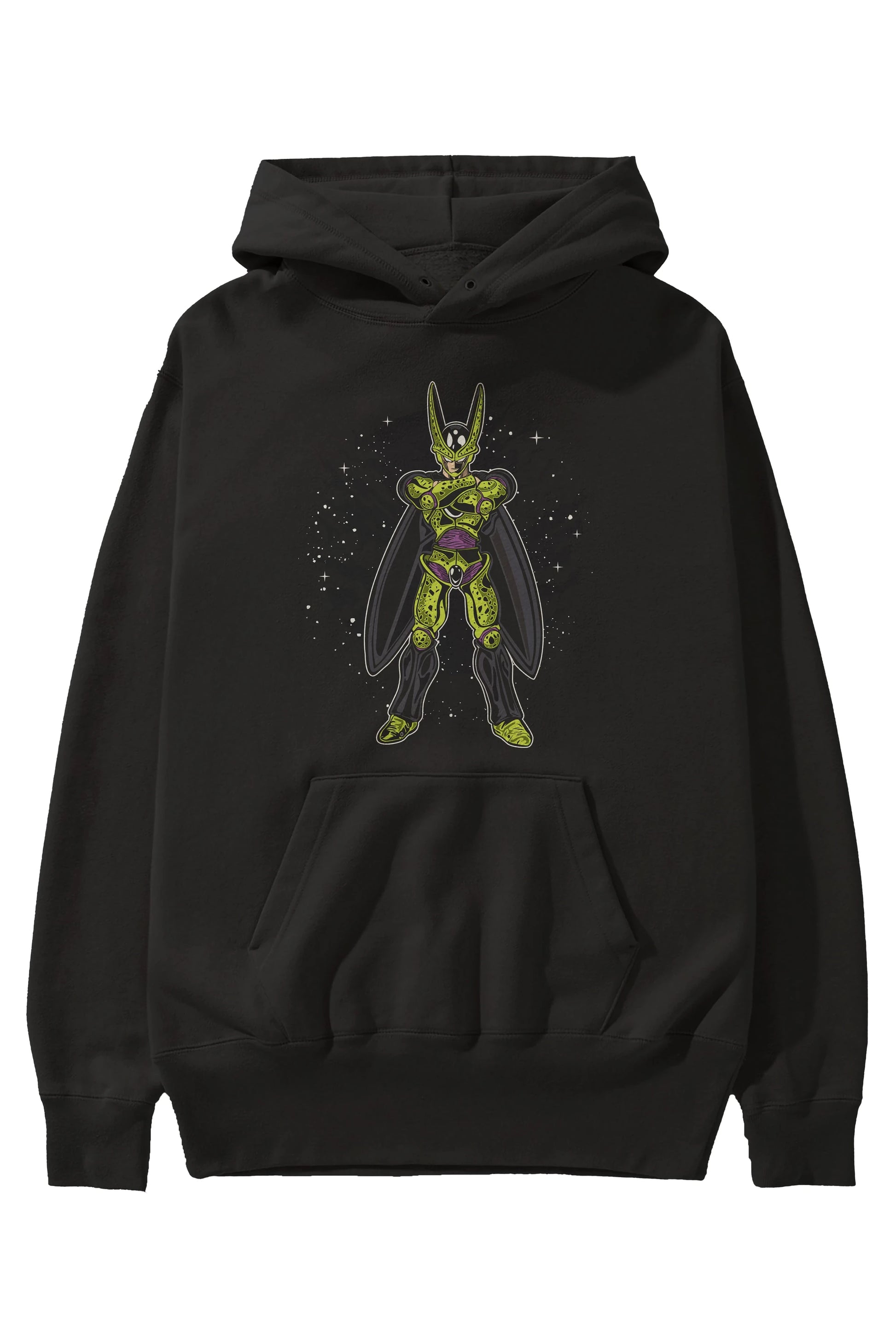 CELL Ön Baskılı Hoodie Oversize Kapüşonlu Sweatshirt Erkek Kadın Unisex