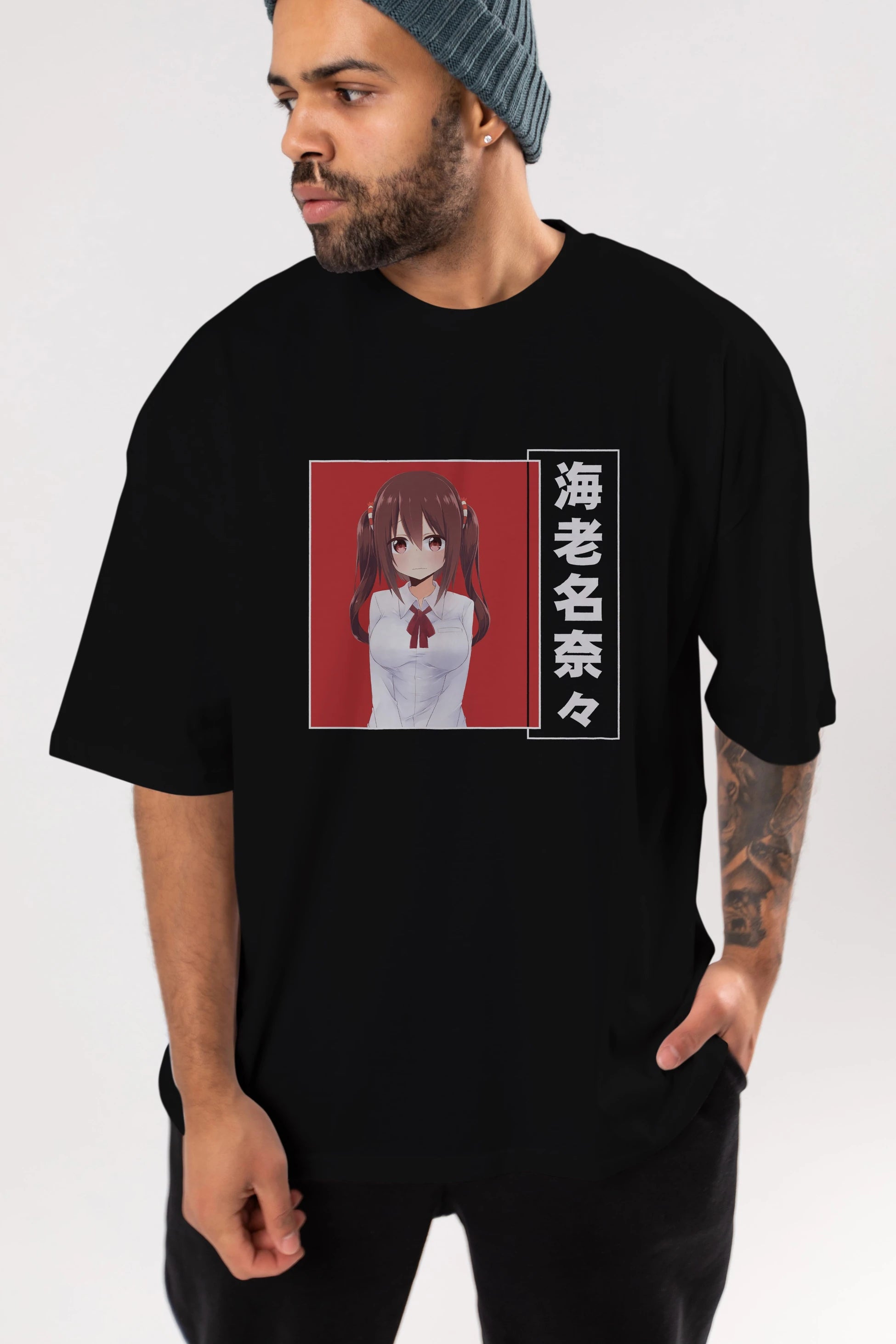 Nana Ebina 1 Anime Ön Baskılı Oversize t-shirt %100 pamuk Erkek Kadın Unisex