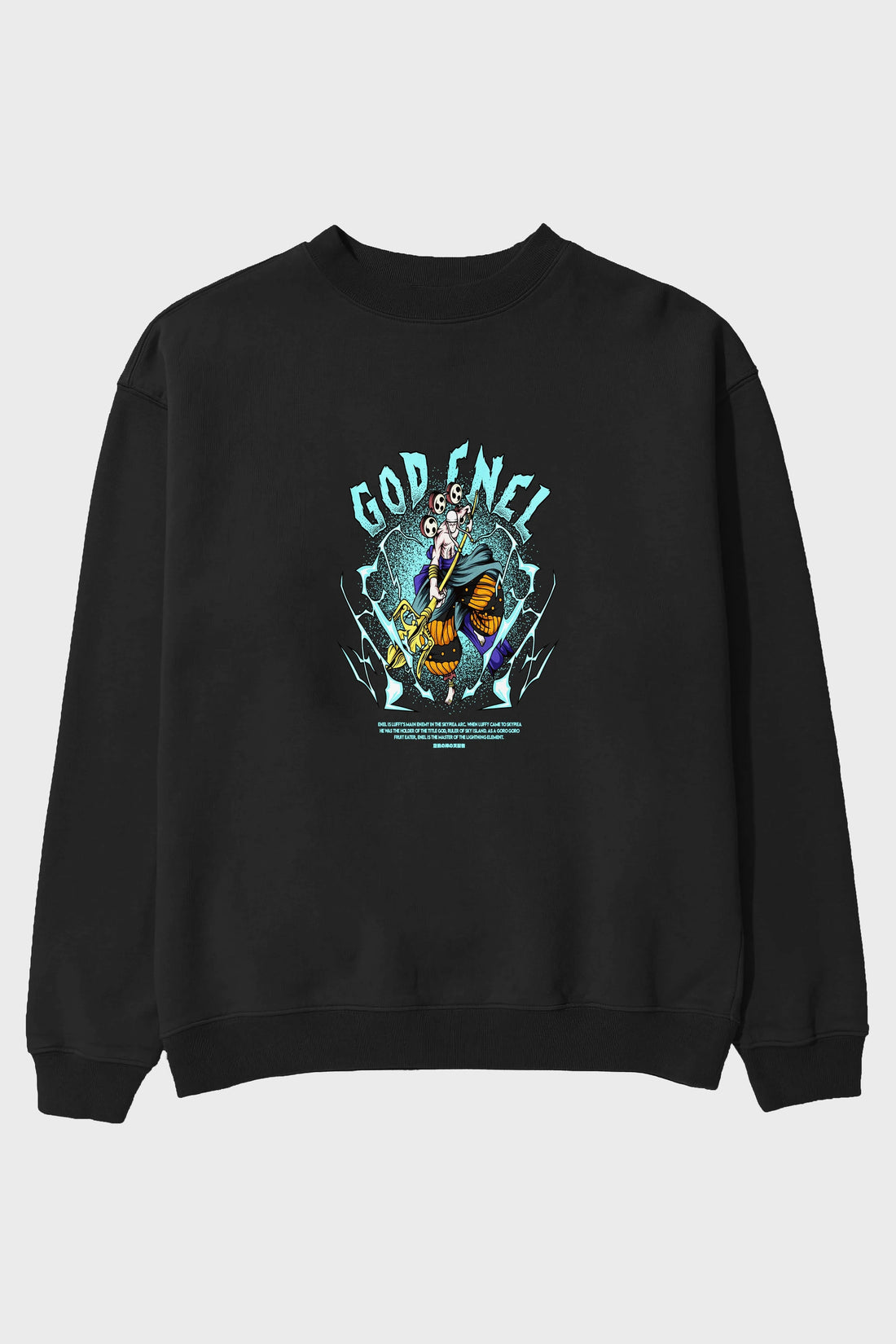 Eneru Anime Ön Baskılı Oversize Sweatshirt Erkek Kadın Unisex