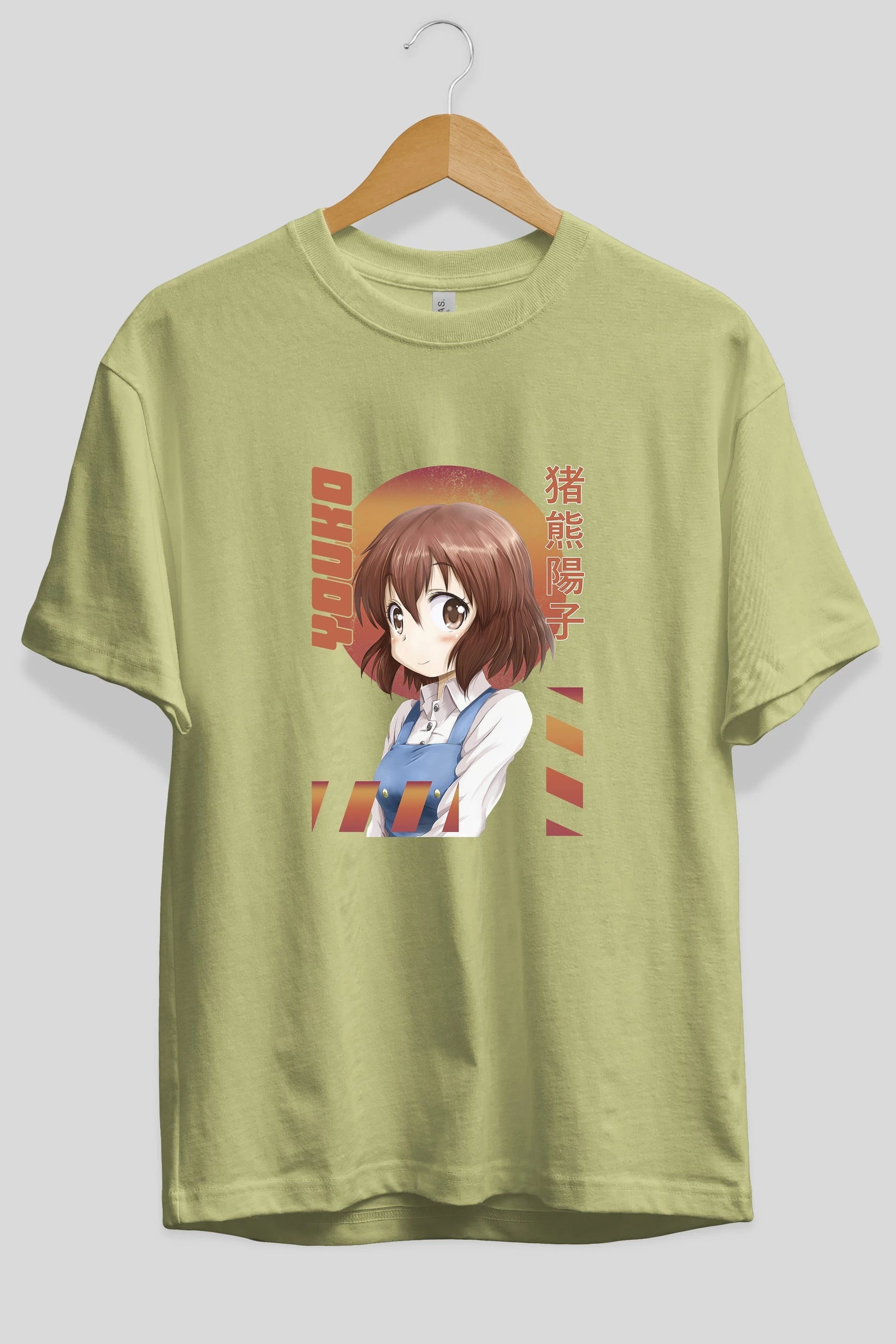 Youko Inokuma 5 Anime Ön Baskılı Oversize t-shirt %100 pamuk Erkek Kadın Unisex