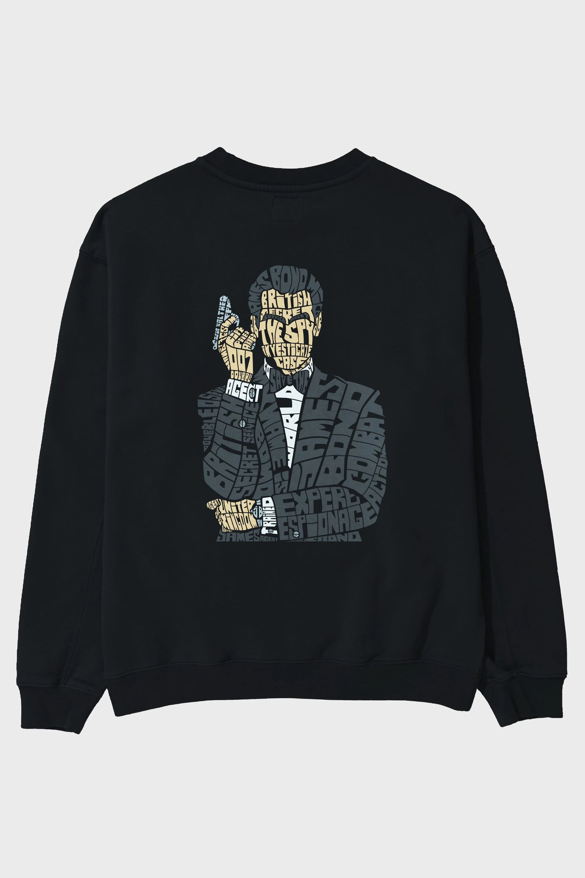 James Bond Arka Baskılı Oversize Sweatshirt Erkek Kadın Unisex