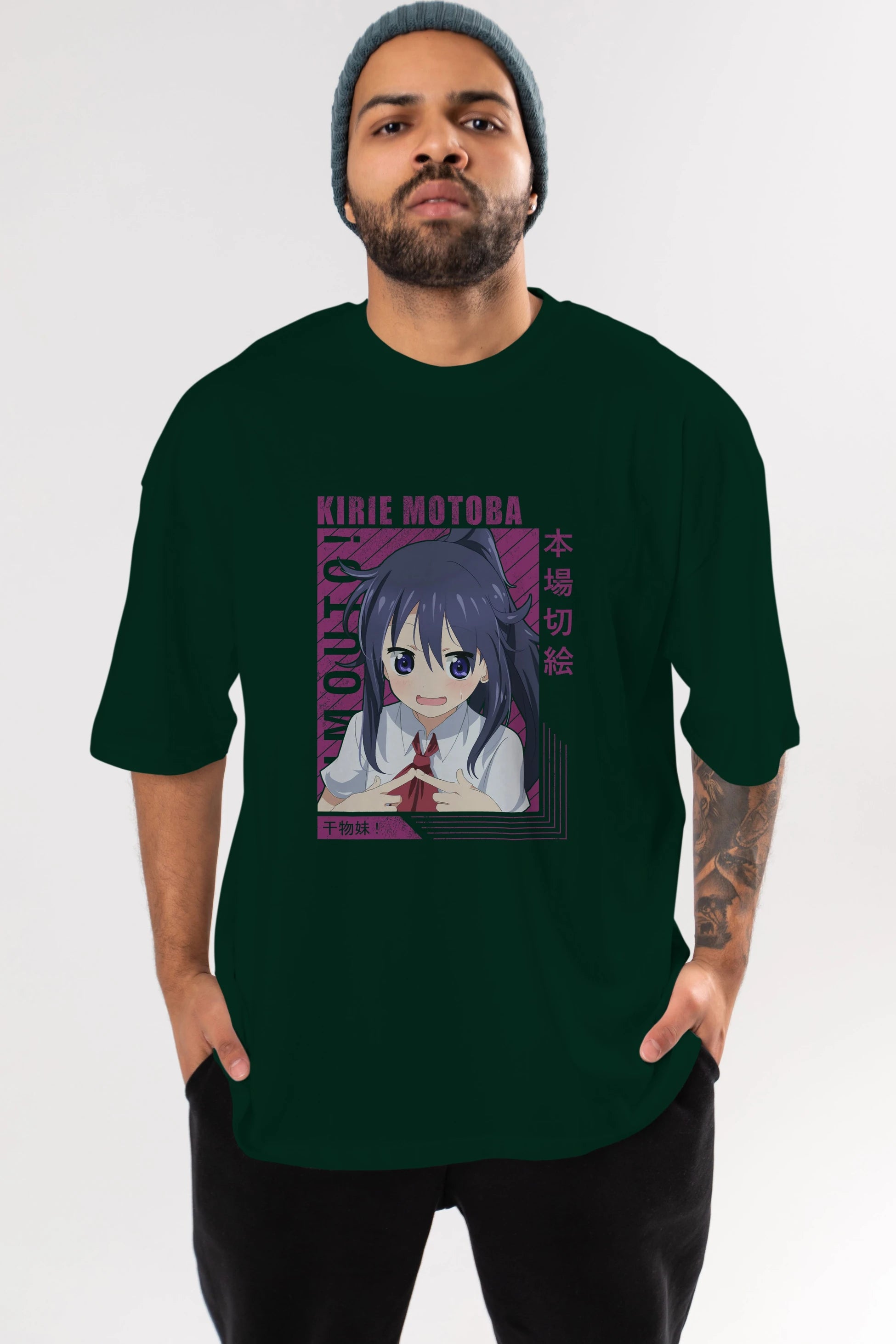 Kirie Motoba 4 Anime Ön Baskılı Oversize t-shirt %100 pamuk Erkek Kadın Unisex