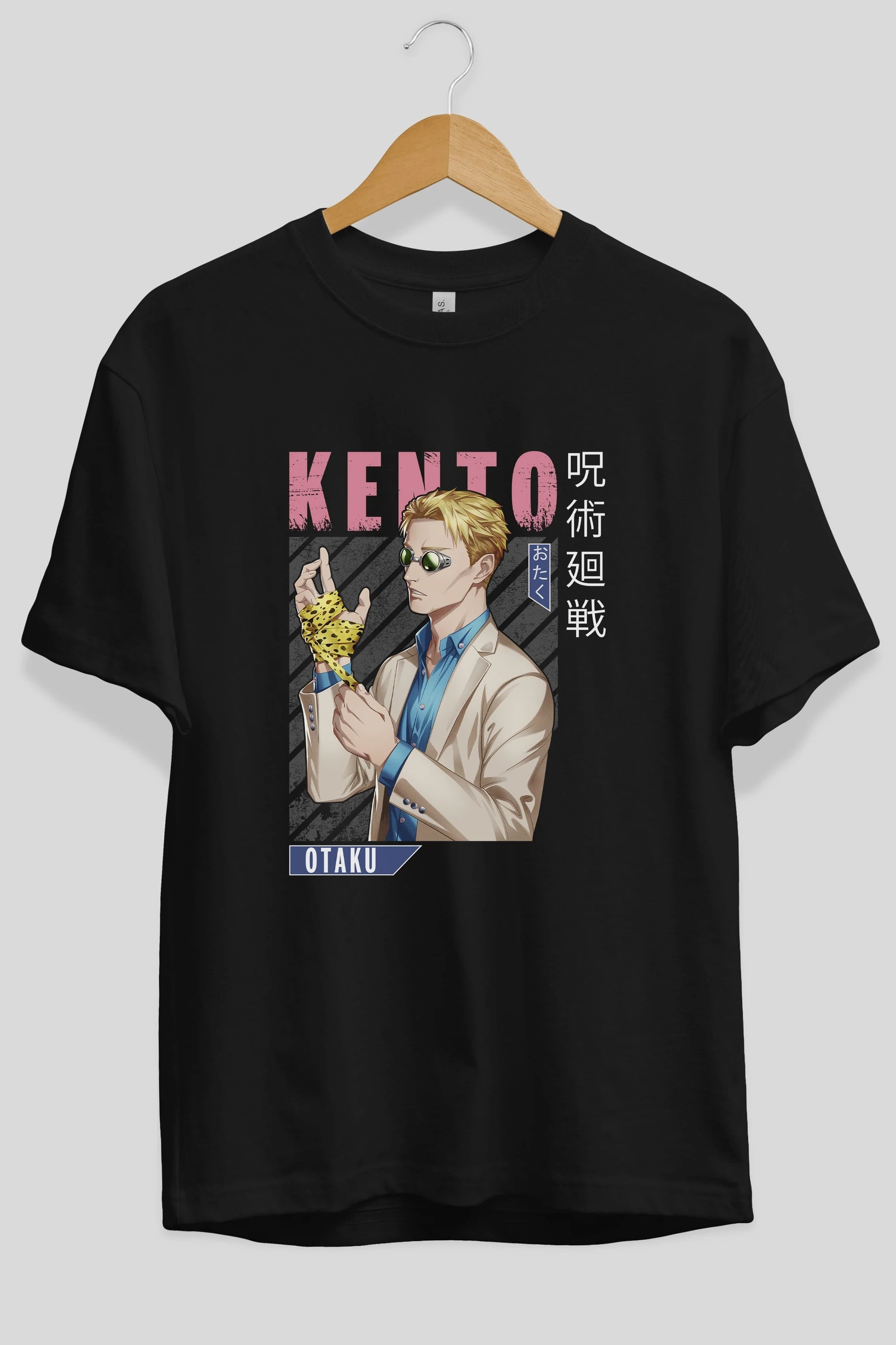 Kento Nanami Anime Ön Baskılı Oversize t-shirt %100 pamuk Erkek Kadın Unisex