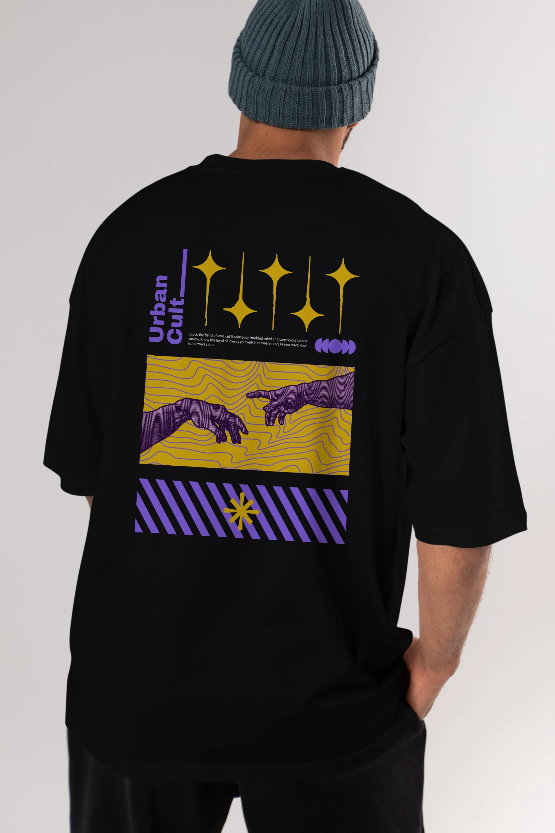 Urban Cult Arka Baskılı Oversize t-shirt Erkek Kadın Unisex