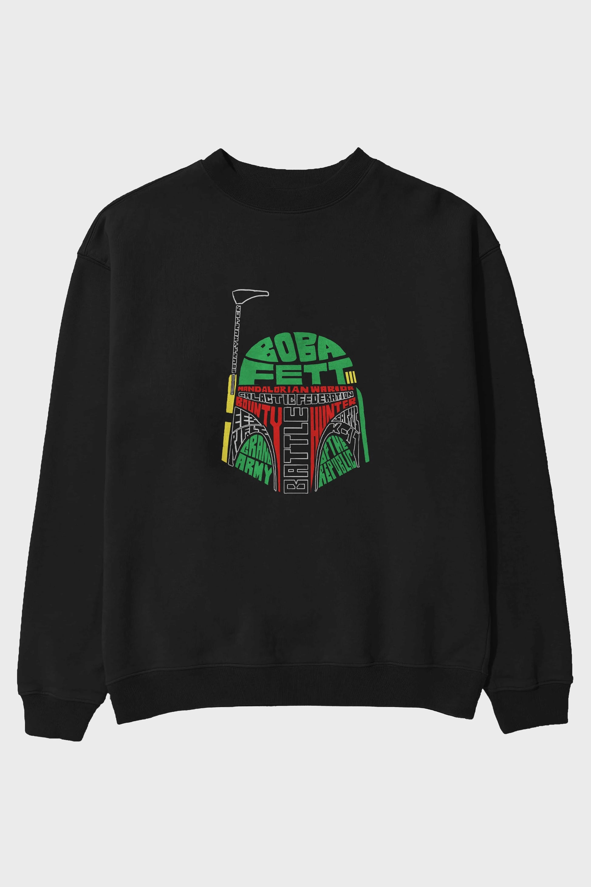 Boba Fett (2) Ön Baskılı Oversize Sweatshirt Erkek Kadın Unisex