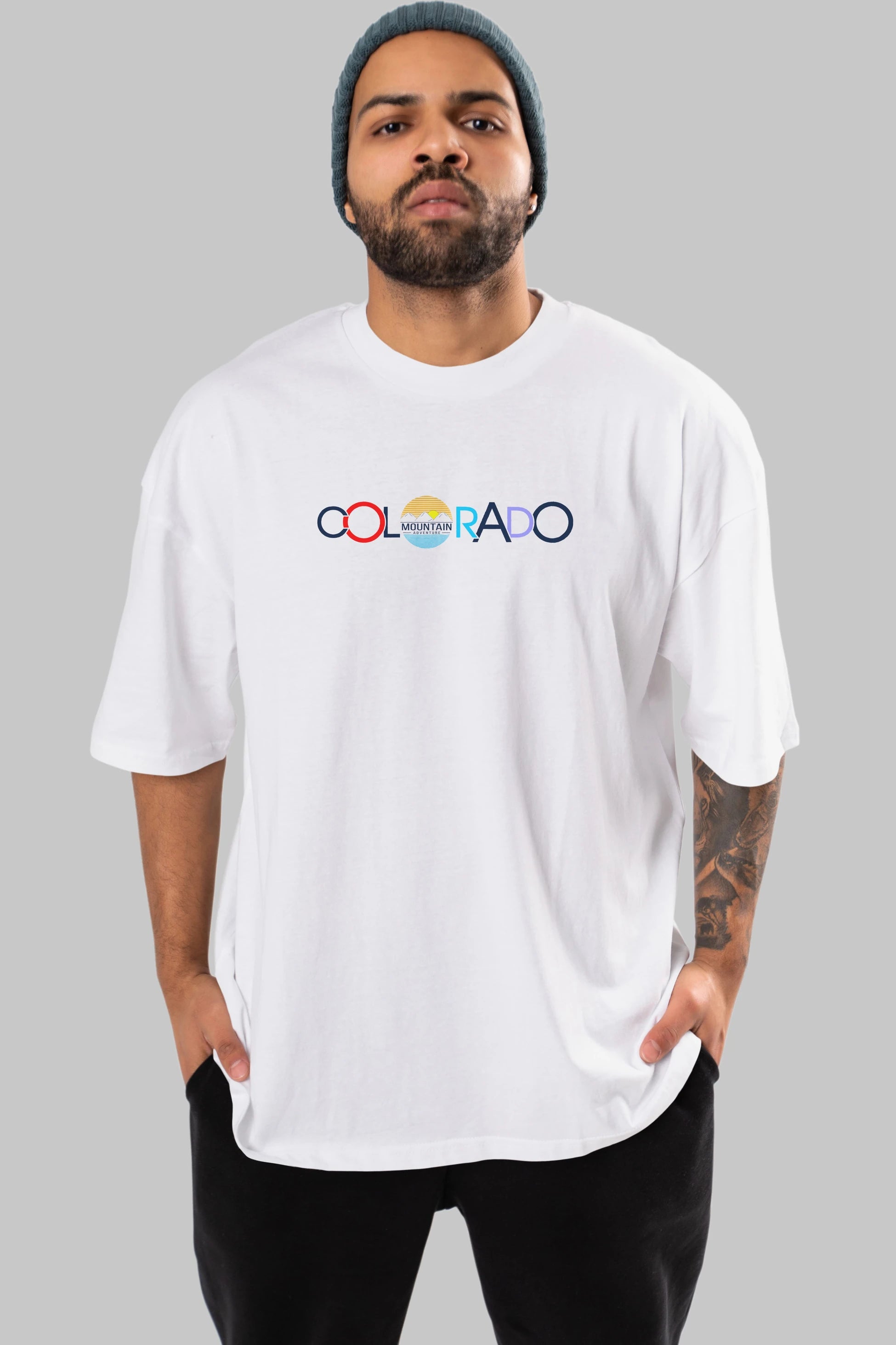 Colorado Ön Baskılı Oversize t-shirt Erkek Kadın Unisex