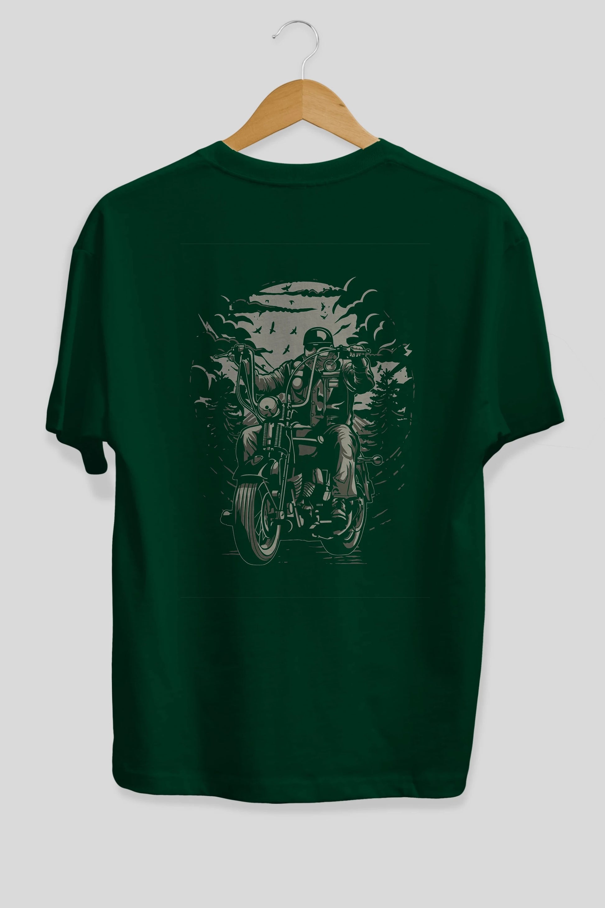 Live To Ride Arka Baskılı Oversize t-shirt Erkek Kadın Unisex %100 Pamuk