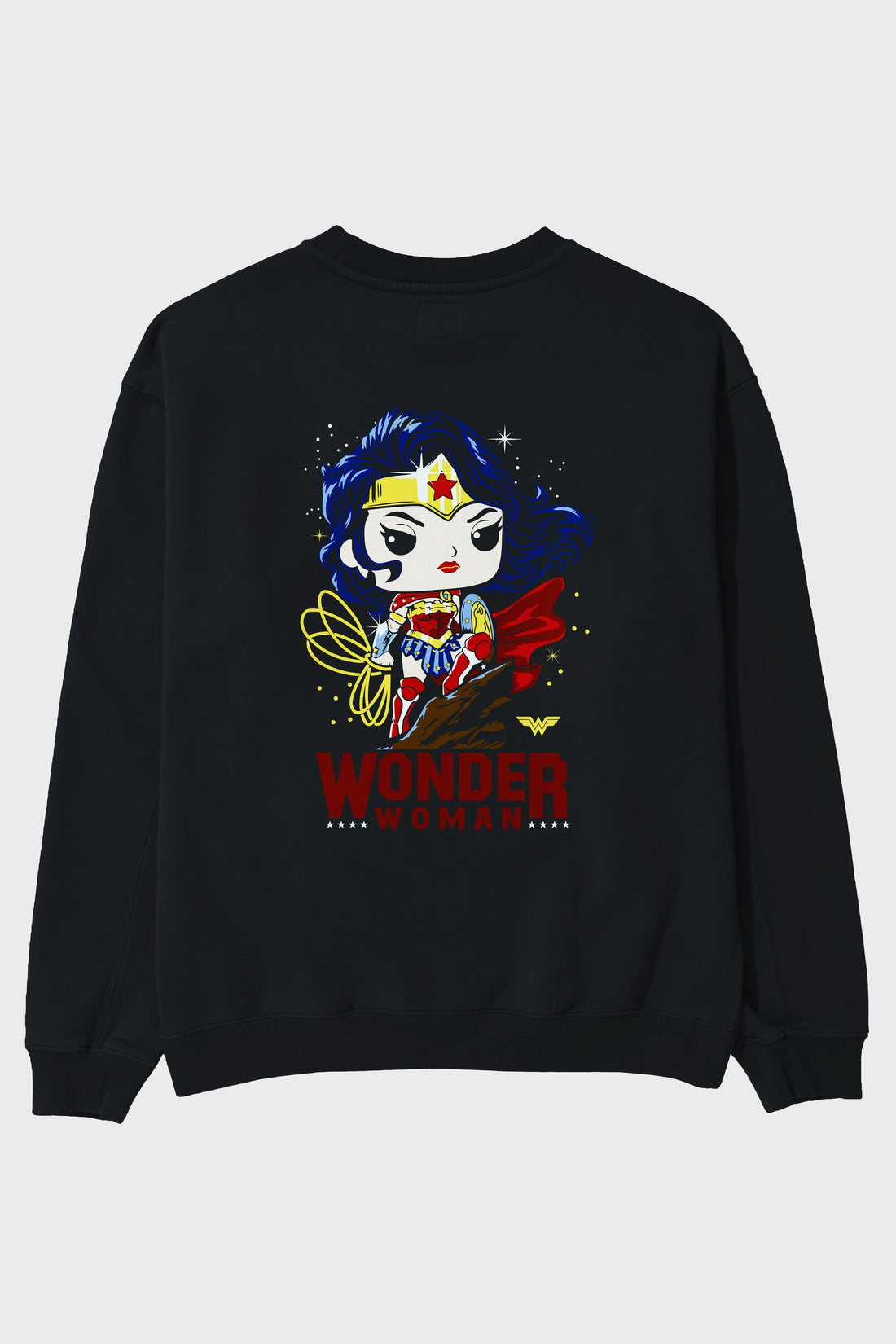 Wonder Woman (2) Arka Baskılı Oversize Sweatshirt Erkek Kadın Unisex