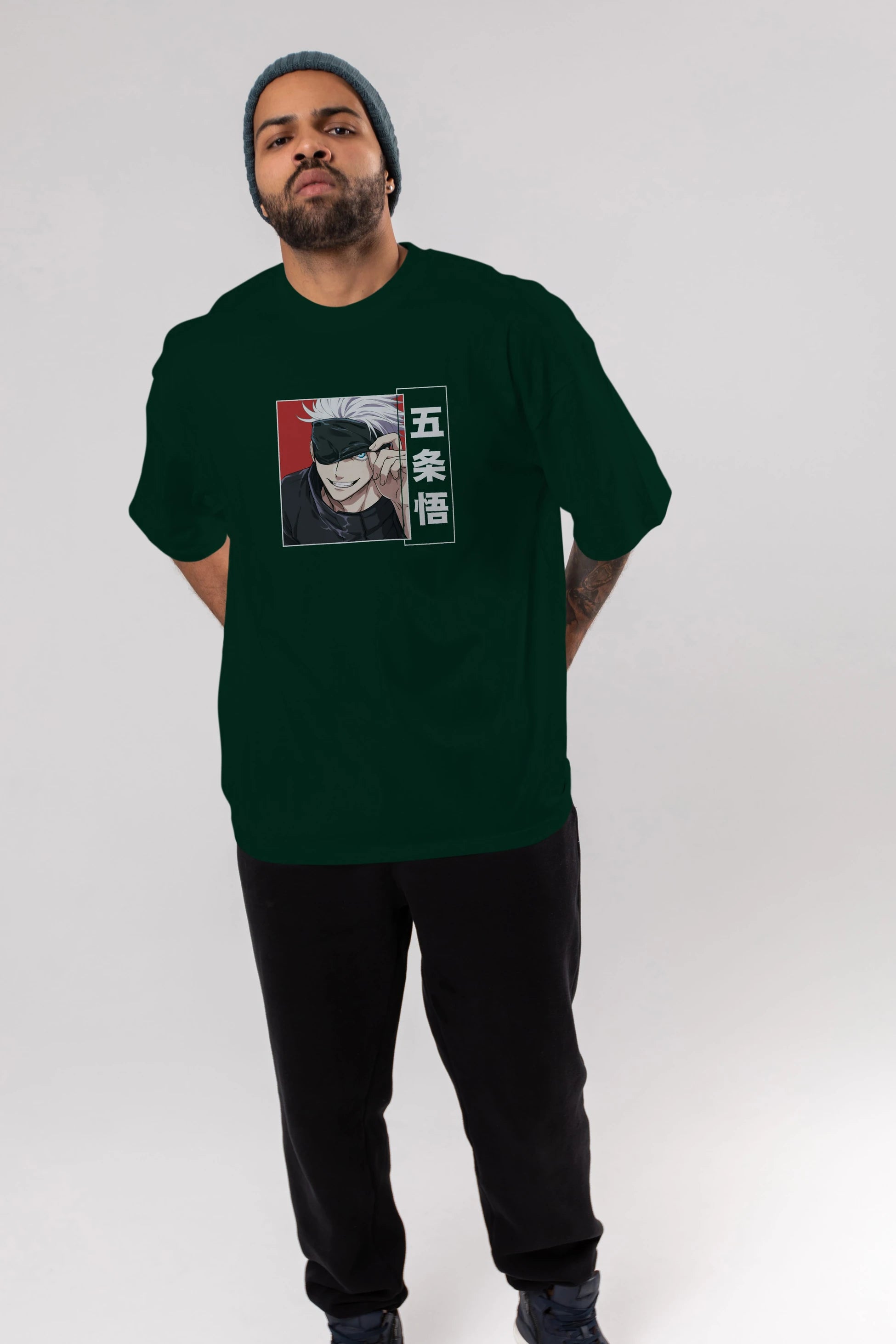 JUJUTSU KAISEN Anime Ön Baskılı Oversize t-shirt %100 pamuk Erkek Kadın Unisex