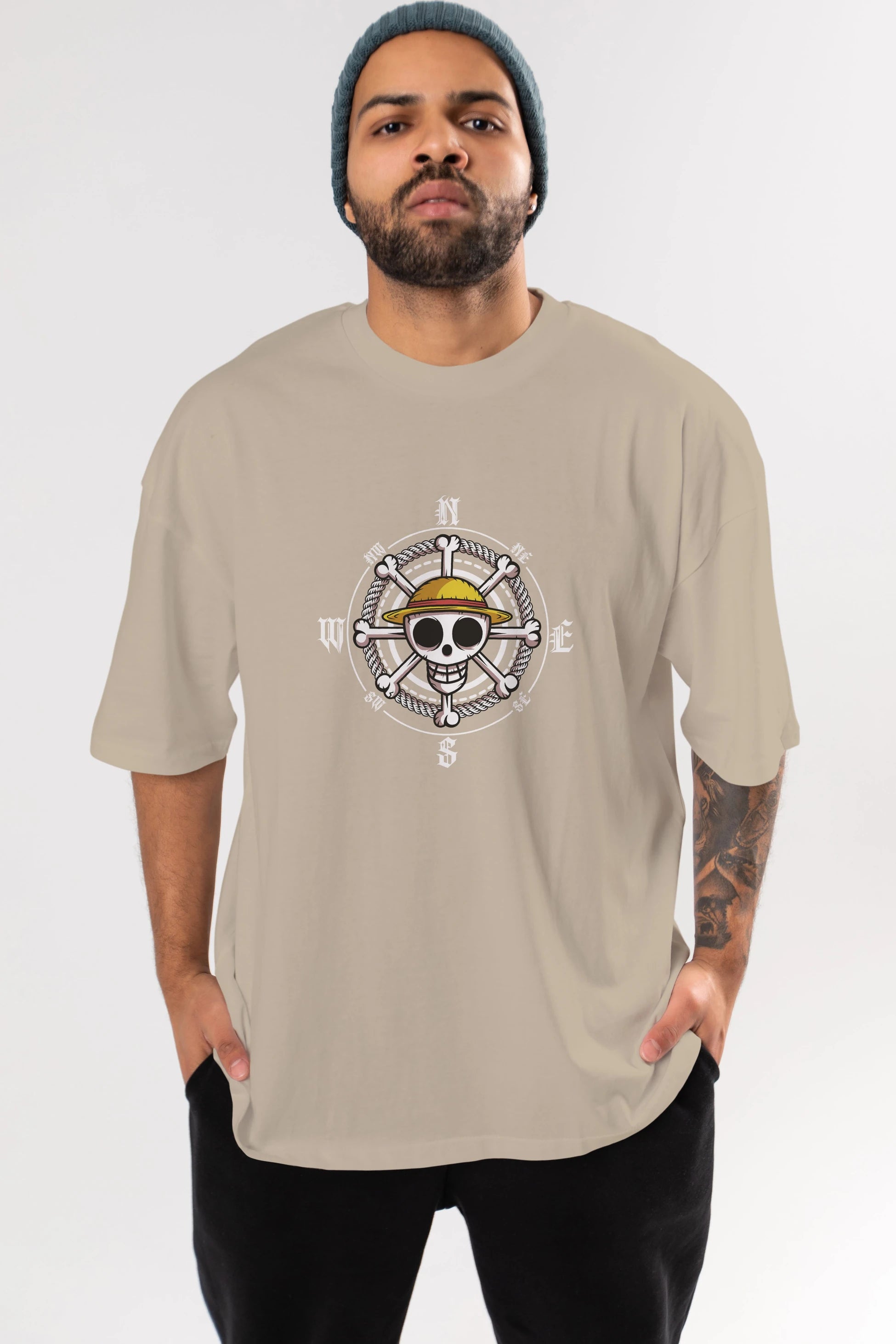 One Destiny 2 Anime Ön Baskılı Oversize t-shirt Erkek Kadın Unisex