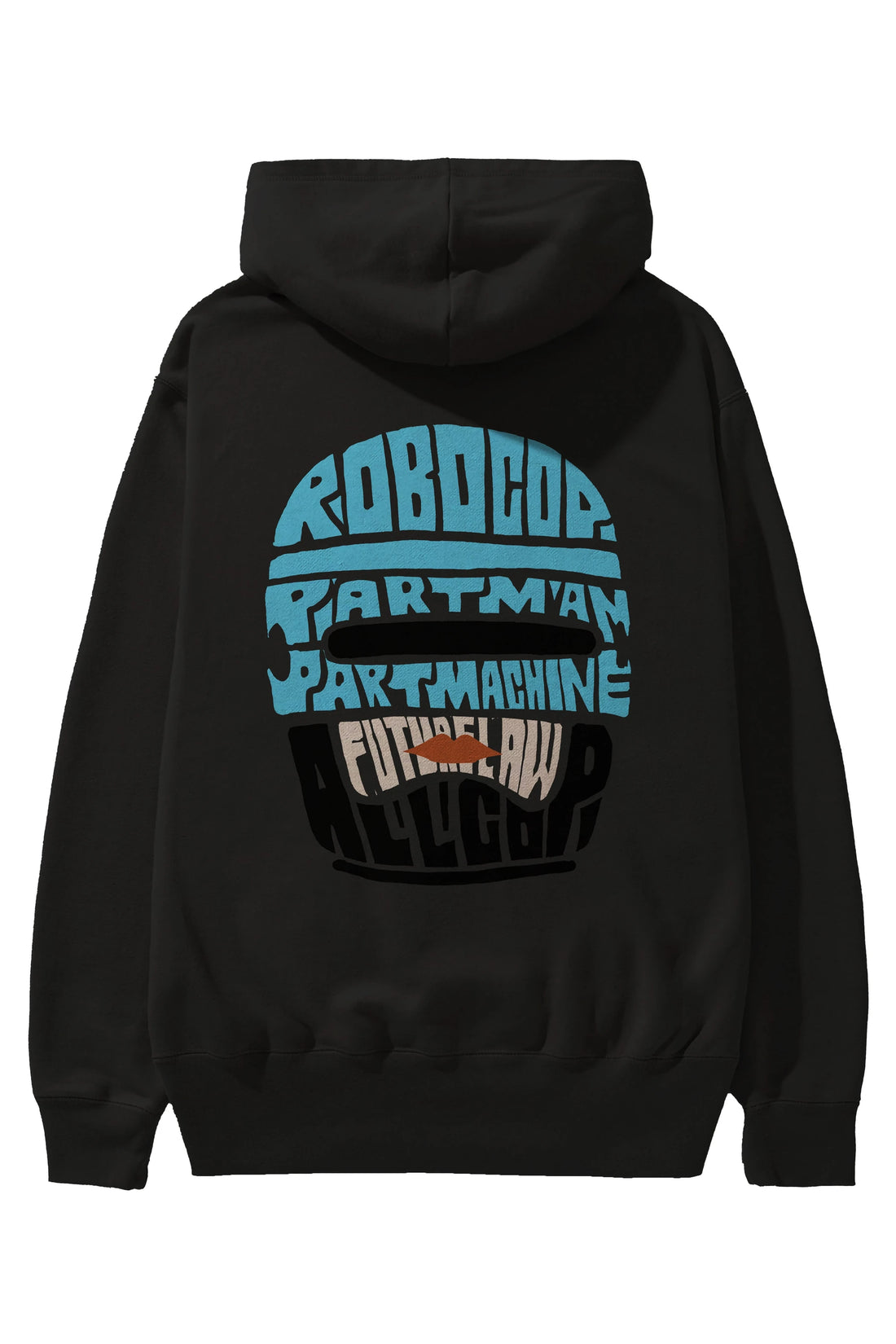 Robocop Arka Baskılı Hoodie Oversize Kapüşonlu Sweatshirt Erkek Kadın Unisex