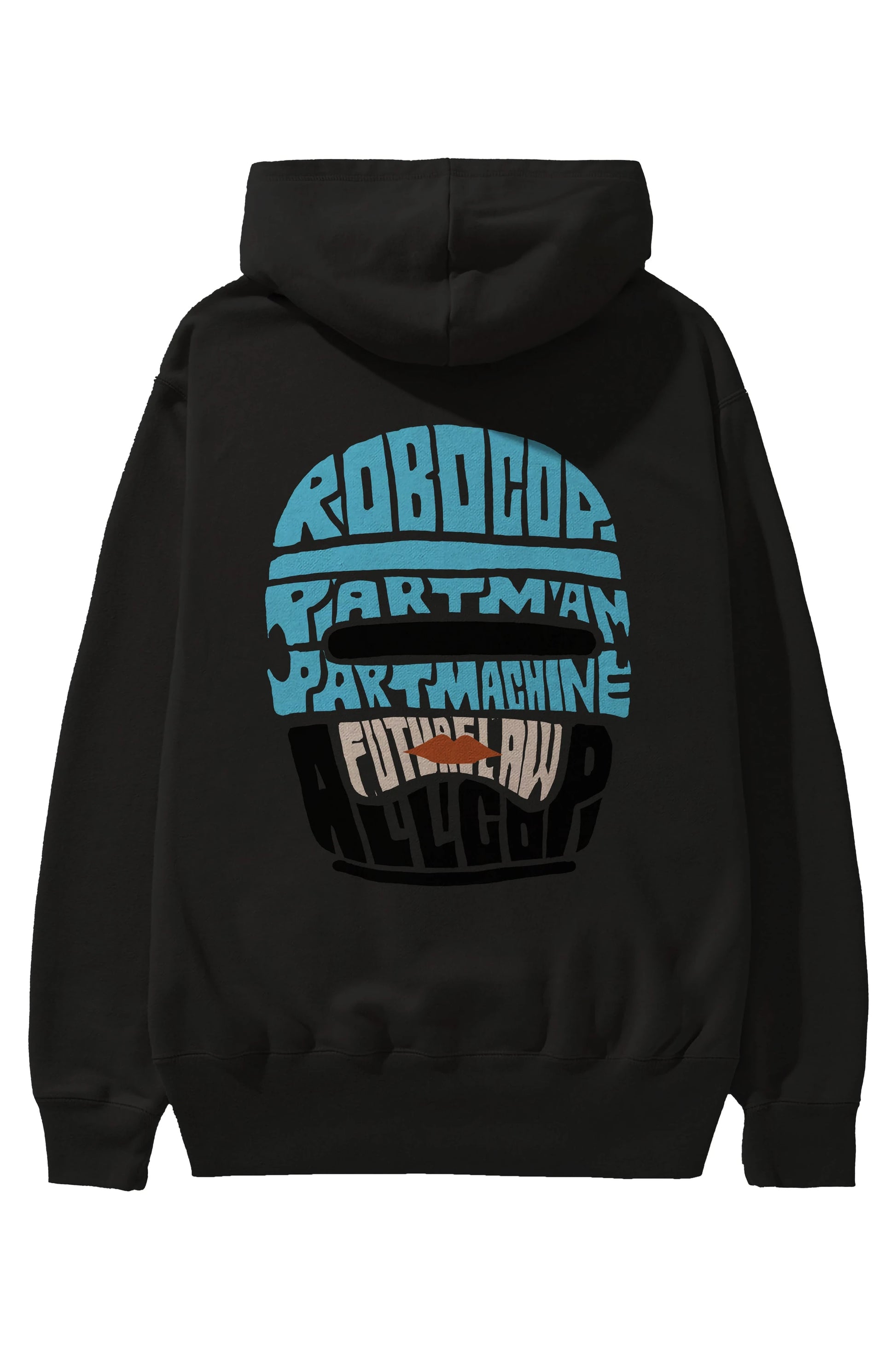 Robocop Arka Baskılı Hoodie Oversize Kapüşonlu Sweatshirt Erkek Kadın Unisex
