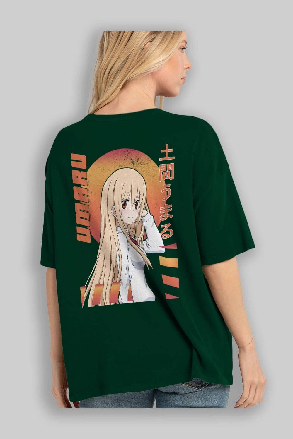 Umaru Doma 5 Anime Arka Baskılı Oversize t-shirt Erkek Kadın Unisex