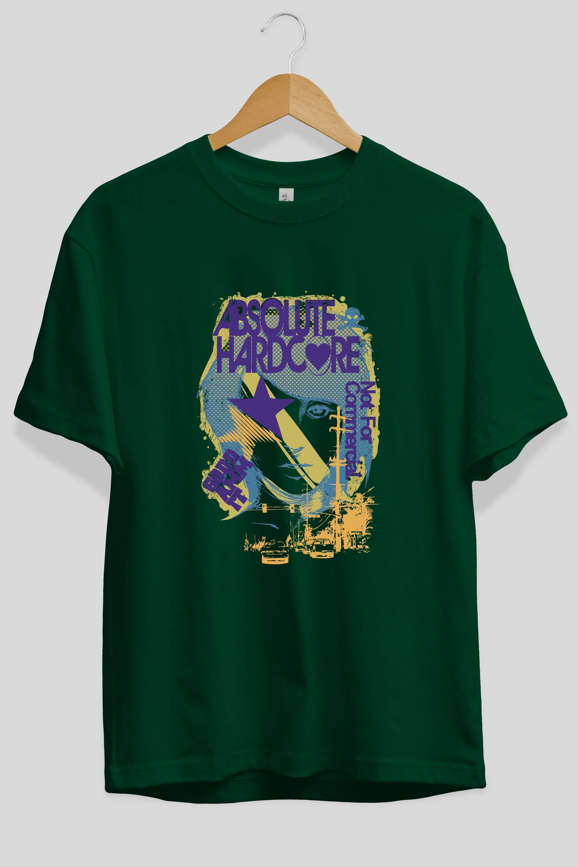Absolute Hardcore Ön Baskılı Oversize t-shirt Erkek Kadın Unisex