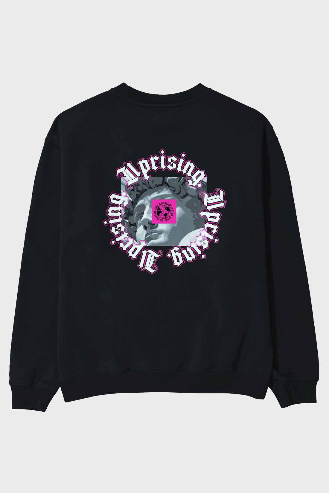 Uprising Arka Baskılı Oversize Sweatshirt Erkek Kadın Unisex