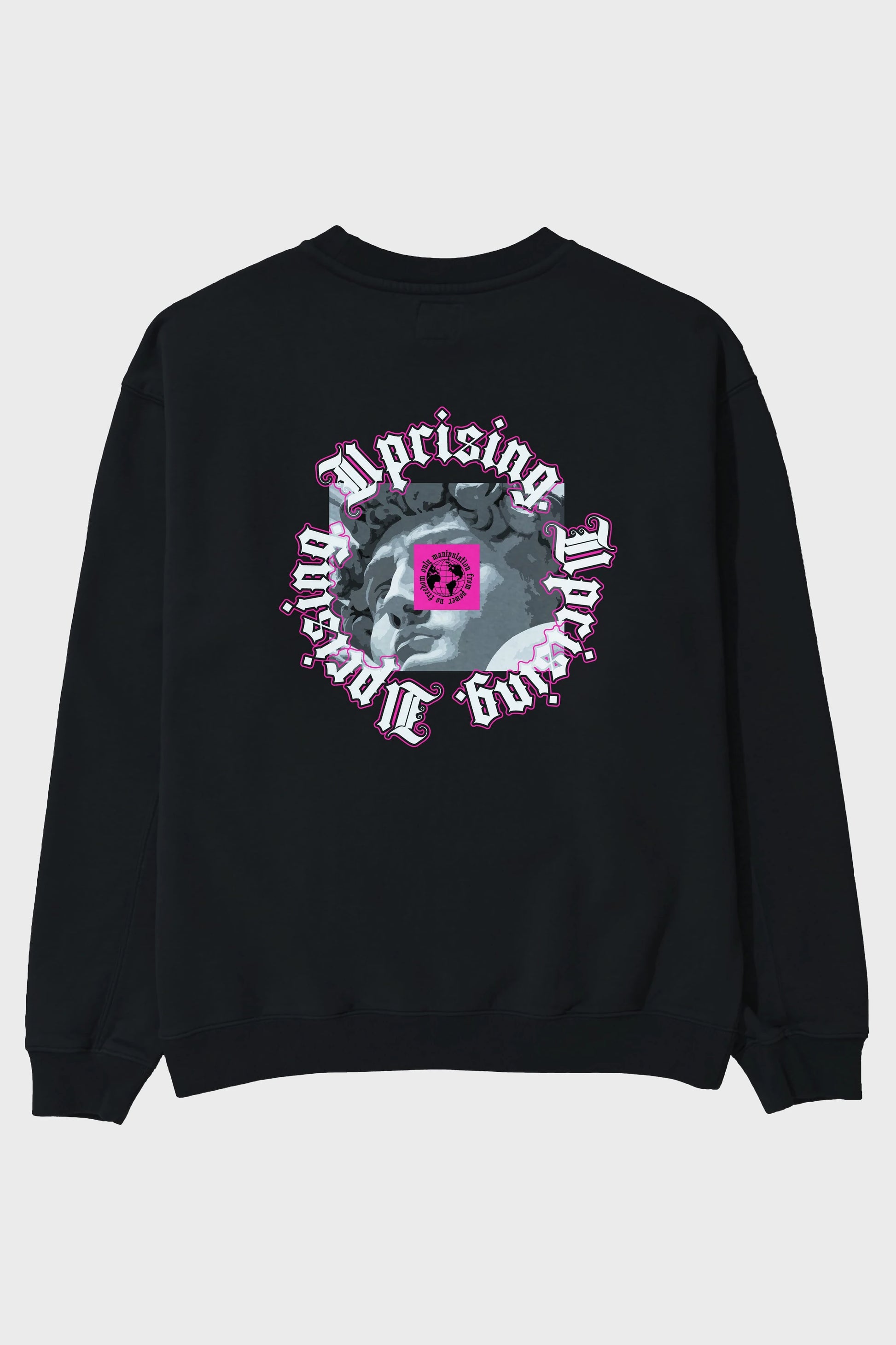 Uprising Arka Baskılı Oversize Sweatshirt Erkek Kadın Unisex