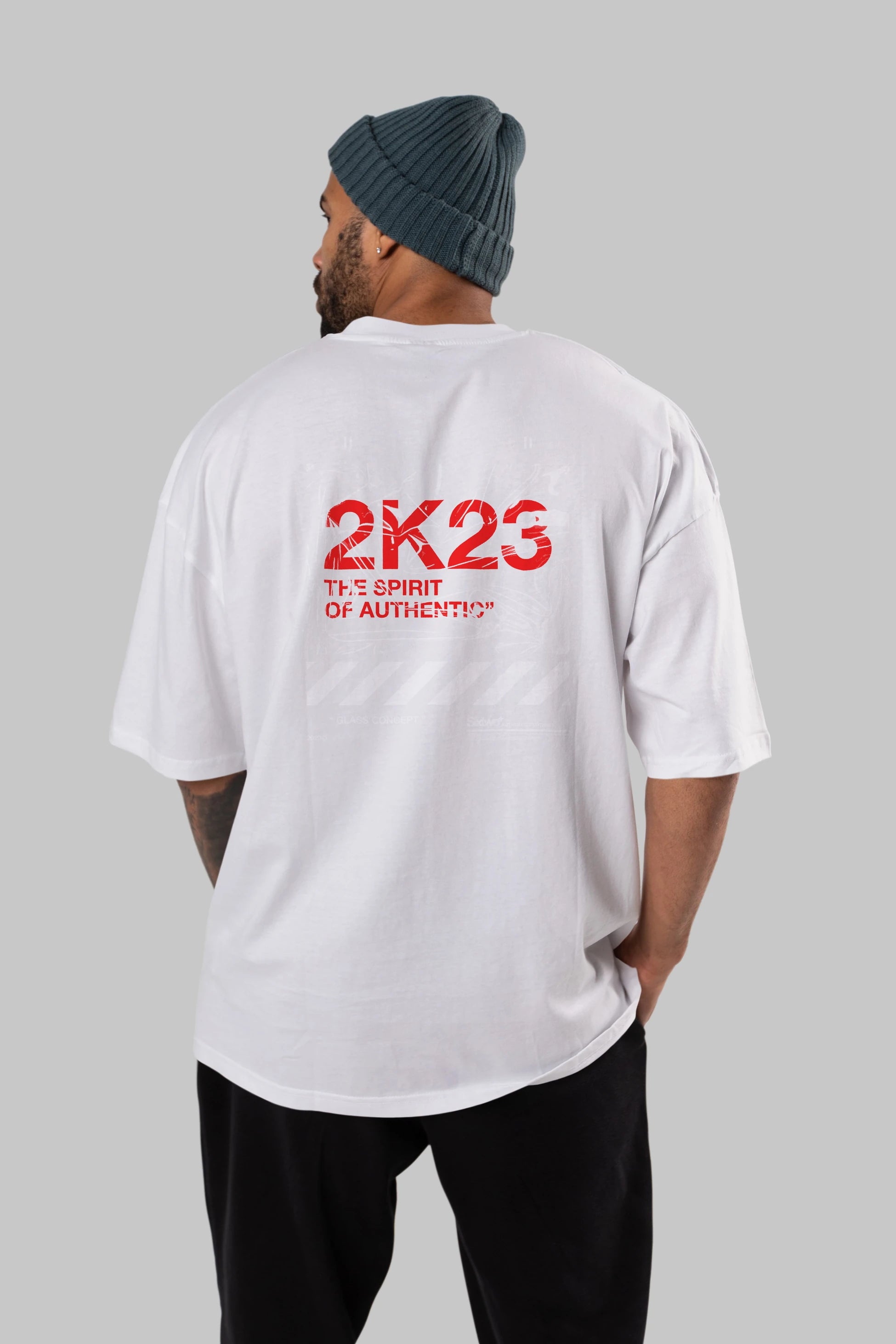 The Spirit Arka Baskılı Oversize t-shirt Erkek Kadın Unisex