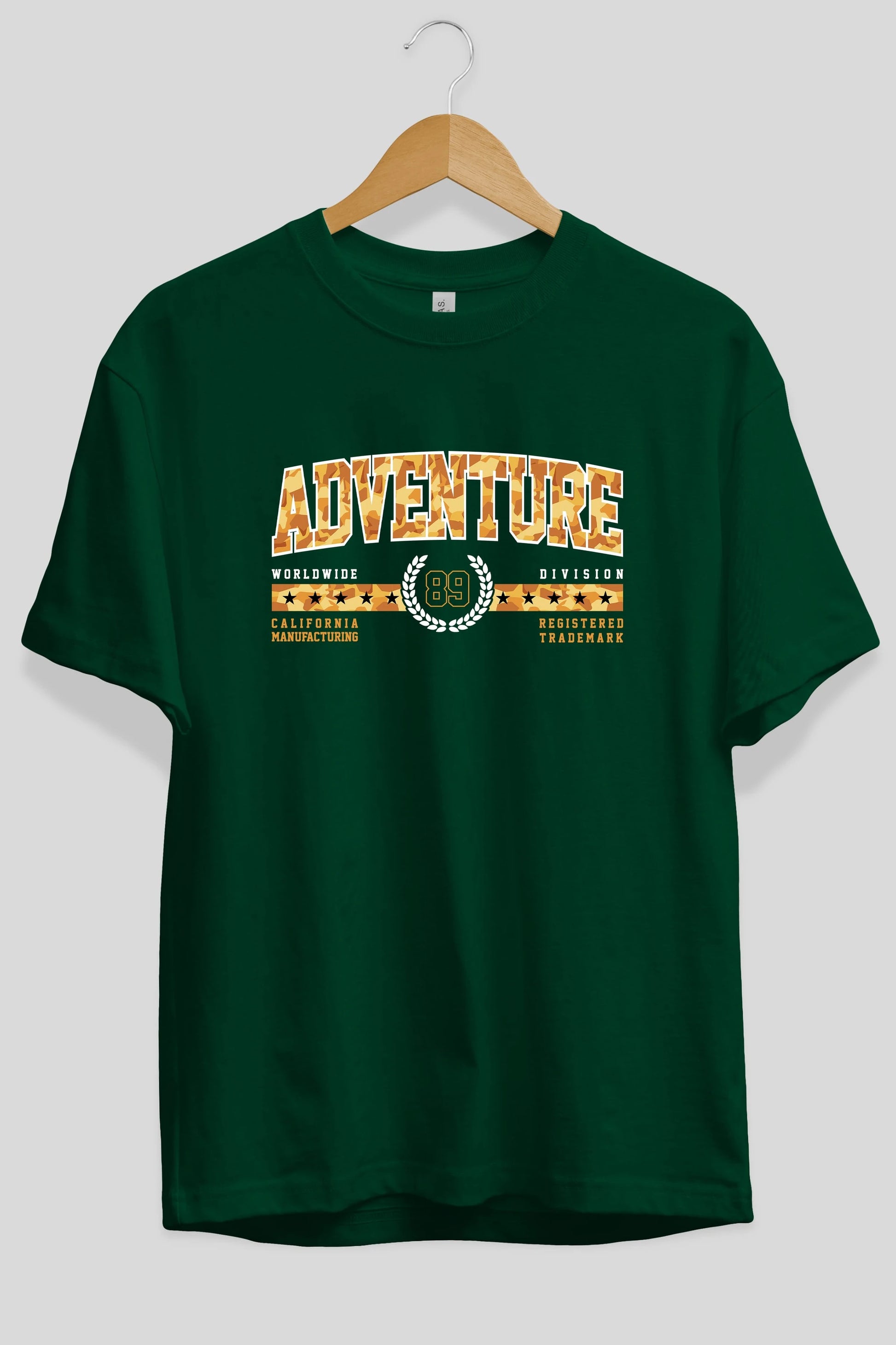 Adventure Ön Baskılı Oversize t-shirt Erkek Kadın Unisex