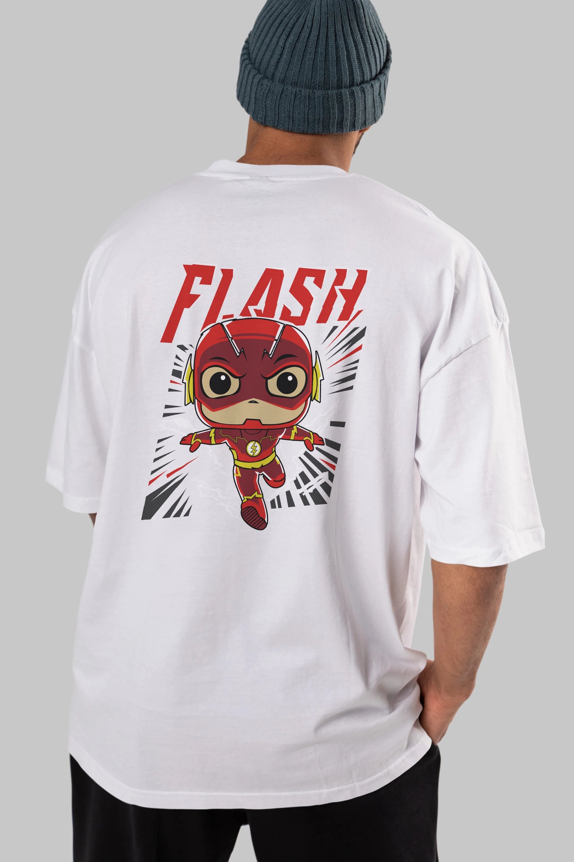 Flash Avengers (4) Arka Baskılı Oversize t-shirt Erkek Kadın Unisex %100 Pamuk Bisiklet Yaka tişort