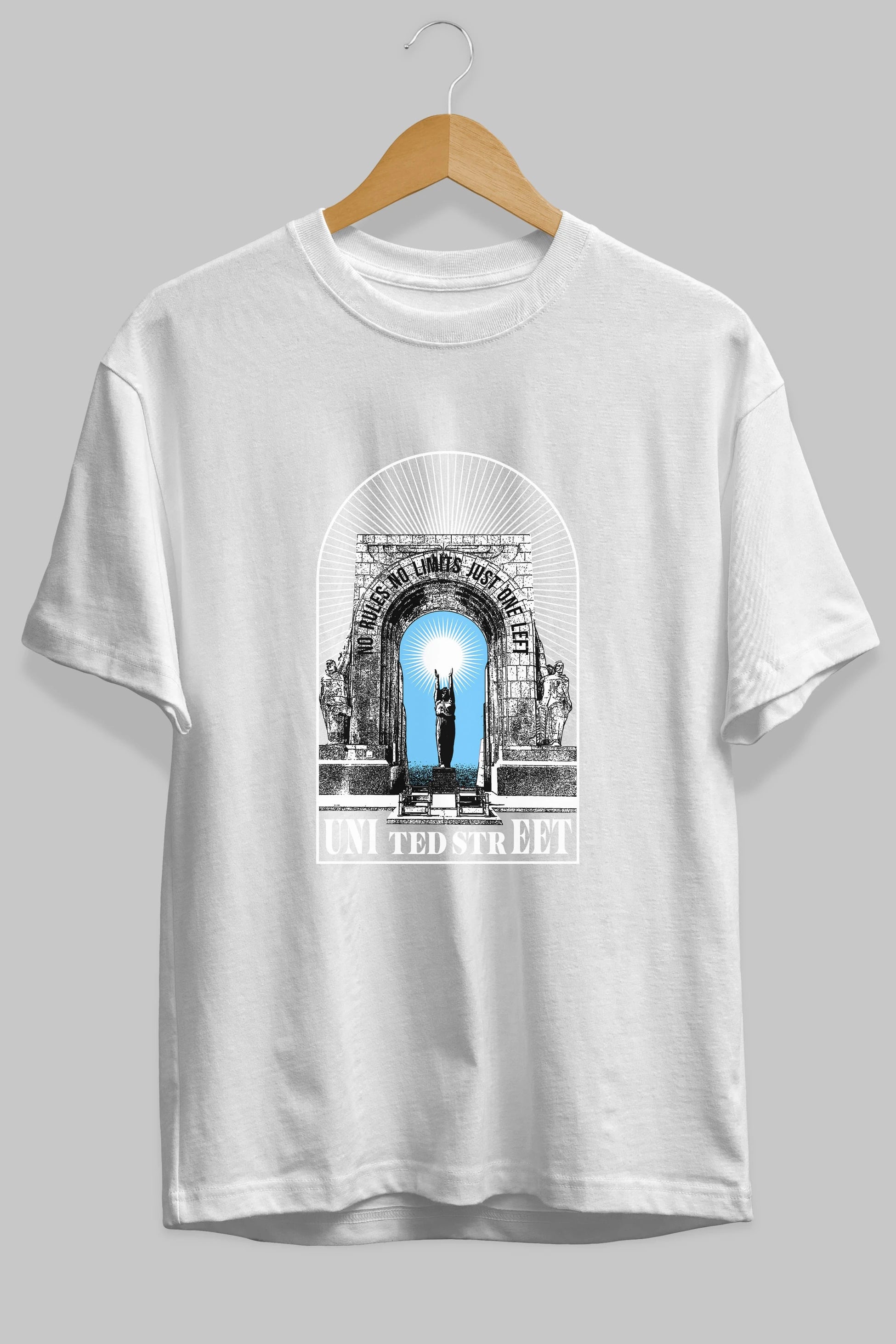 No Rules No Limits Ön Baskılı Oversize t-shirt Erkek Kadın Unisex