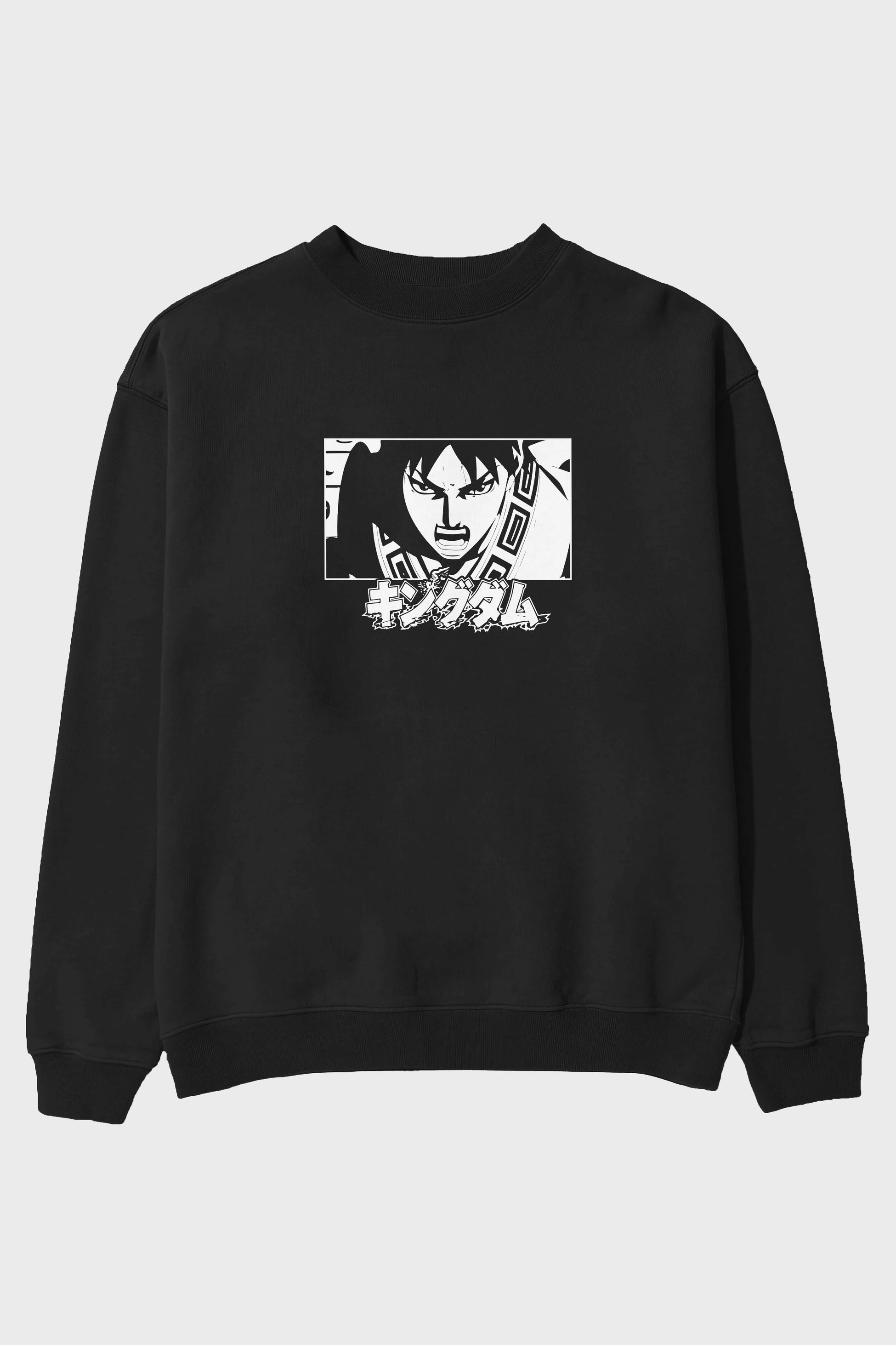 Xin 1 Anime Ön Baskılı Oversize Sweatshirt Erkek Kadın Unisex